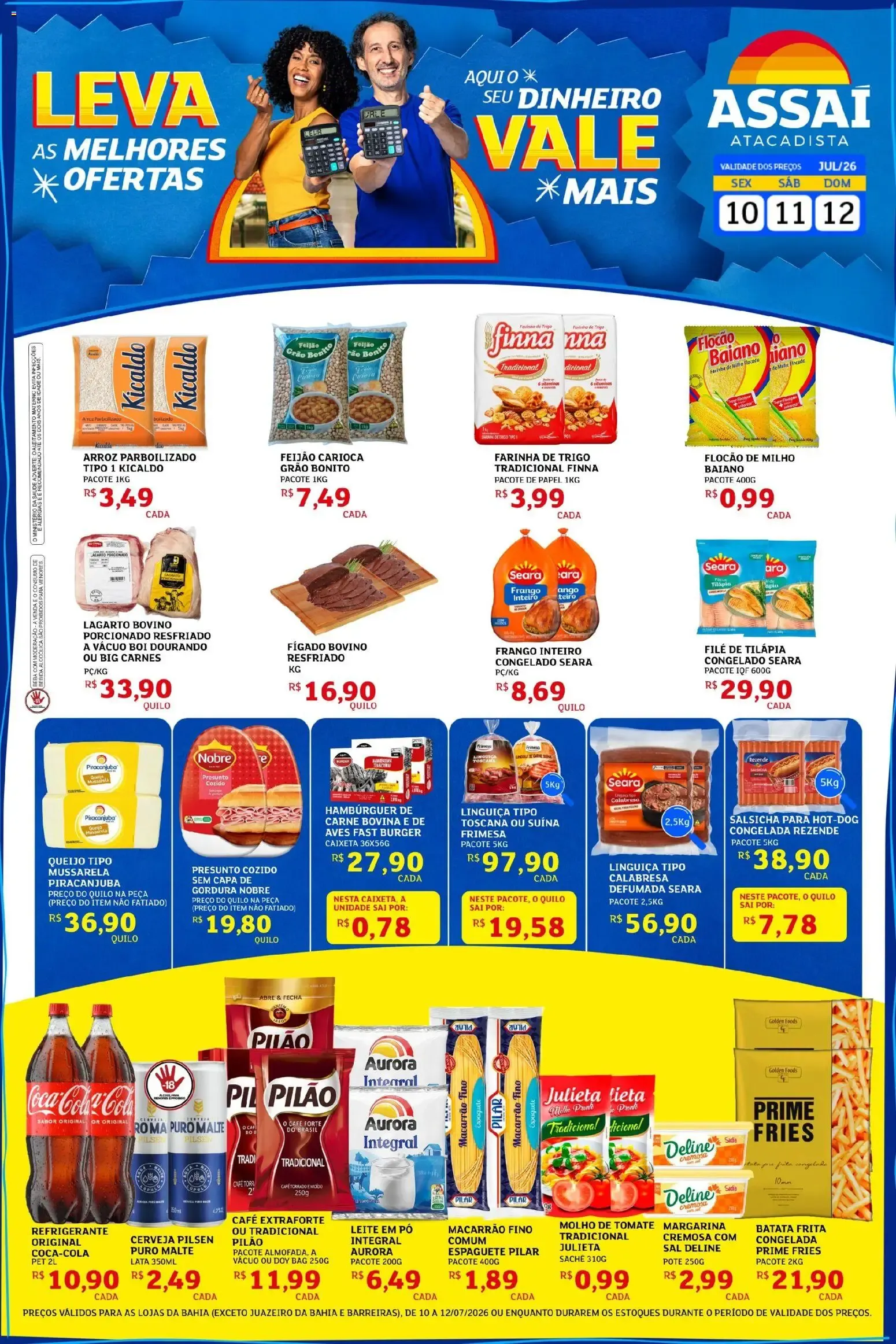 Encarte de Assaí Atacadista ofertas - BA de 10/07/2026 | Promoções Online 10 de julho até 12 de julho 2026 - Pagina 1