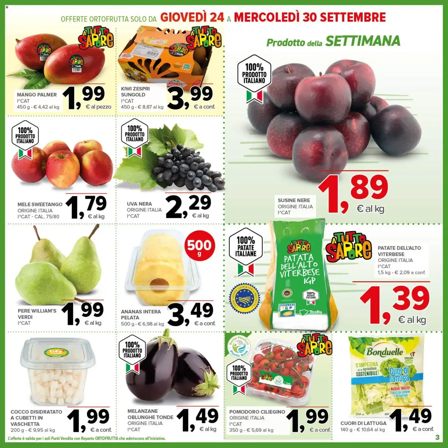 Nuovo Todis volantino Lazio dal 17/09/2026 > offerte anteprima 🛍️ da 17 settembre a 30 settembre di 2026 - Pagina del volantino 3