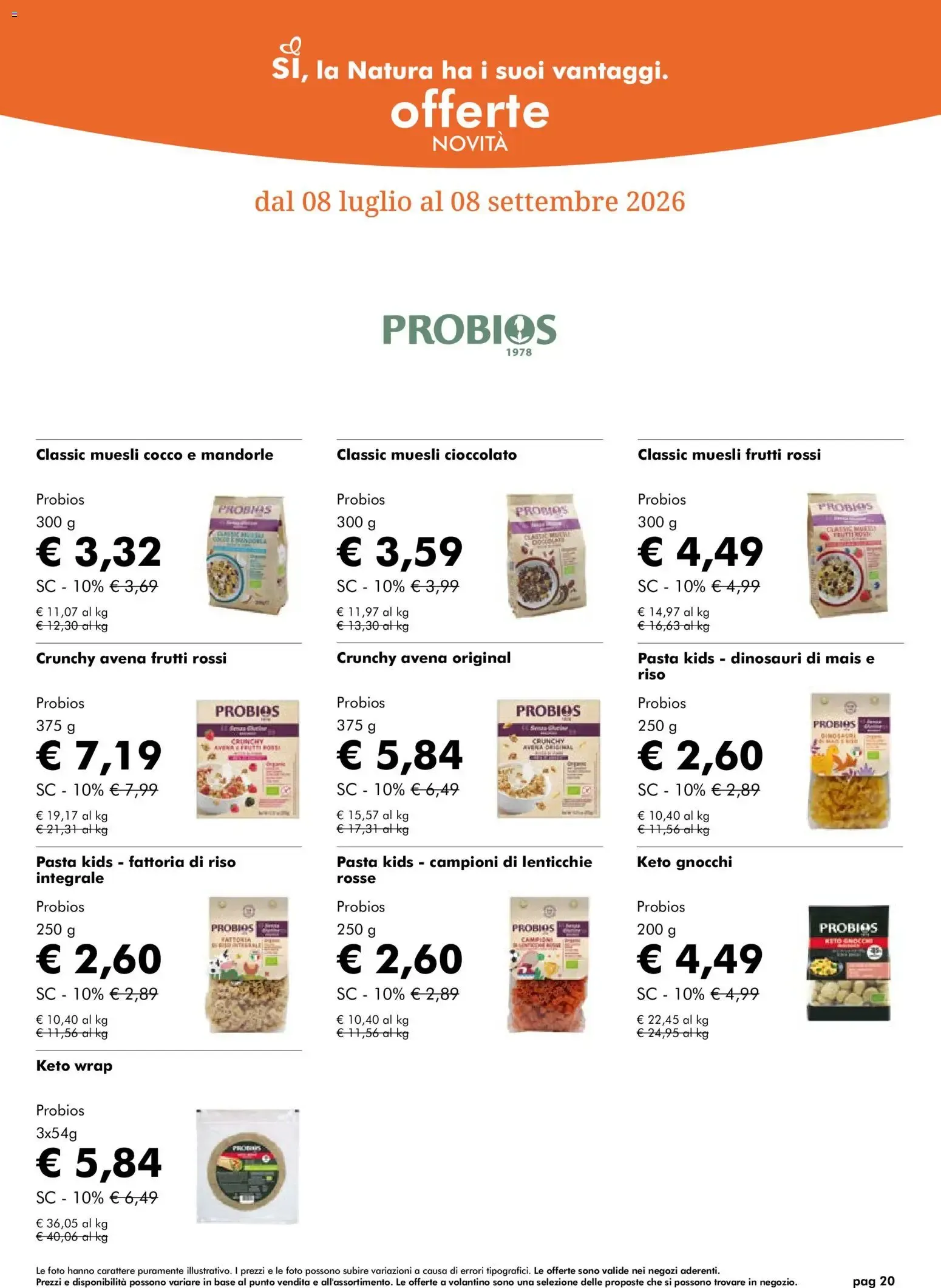 Natura Sì volantino dal 05/08/2026 - online Offerte da 5 agosto a 8 settembre di 2026 - Pagina del volantino 20
