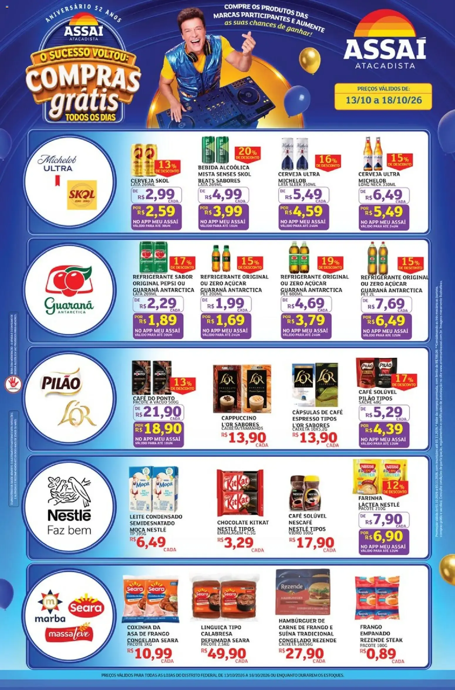 Encarte de Assaí Atacadista ofertas - DF de 13/10/2026 | Promoções Online 13 de outubro até 18 de outubro 2026 - Pagina 1