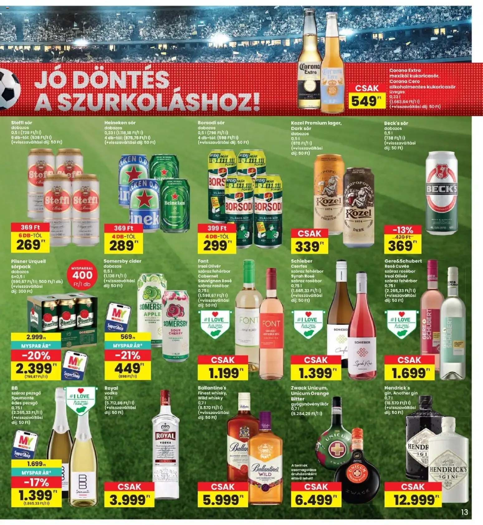 Katalógus Interspar akciós újság - 2026.06.25. -tól/töl > akció, lapozható szórólap 🛍️ június 25.-tól július 1.-ig 2026. - Oldal 13