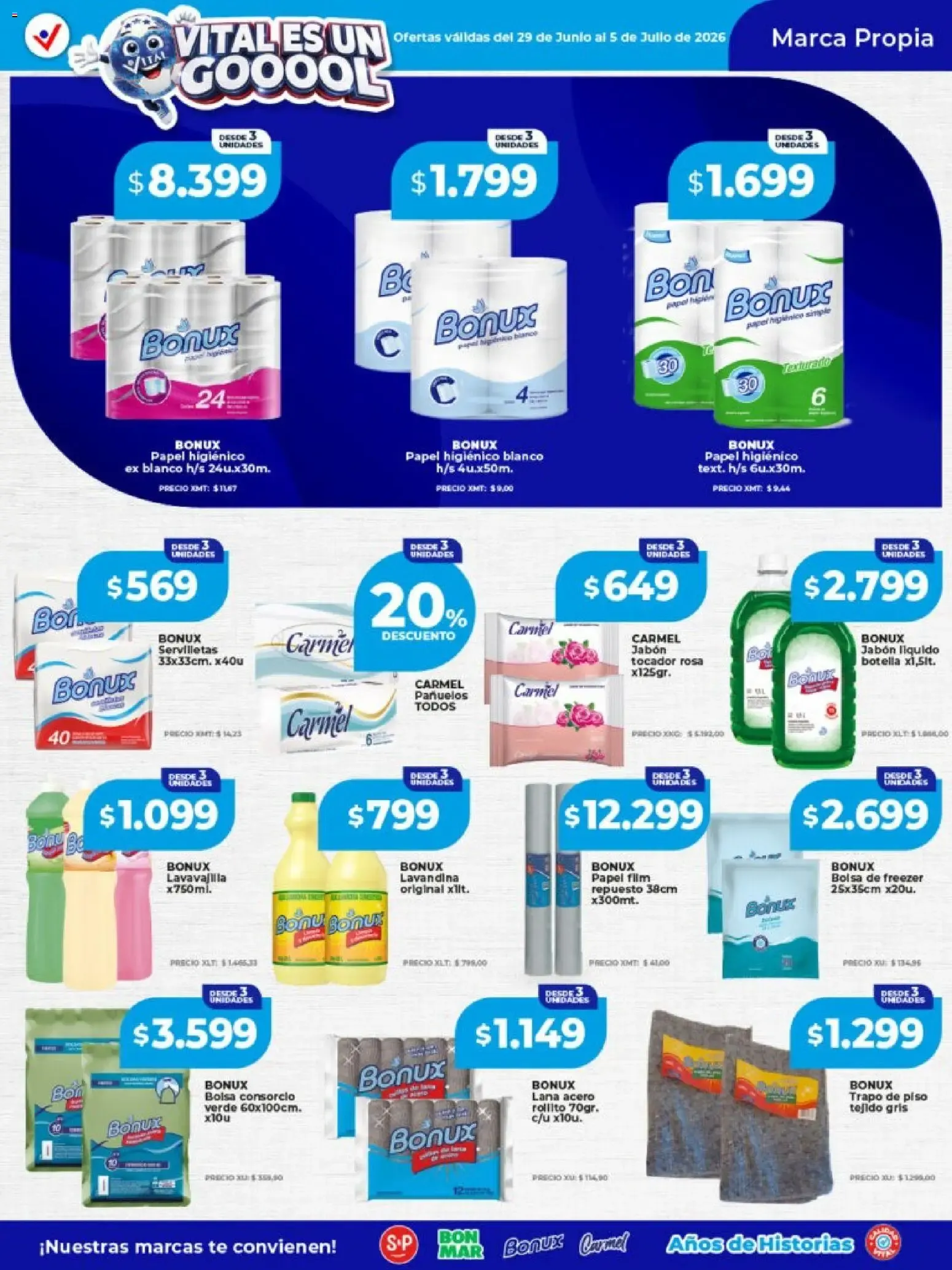 Ofertas de Vital - Especial nuestras marcas || del 29/06/2026 - 05/07/2026 || Catálogo 29 de junio al 5 de julio 2026 - Página 3 del catálogo