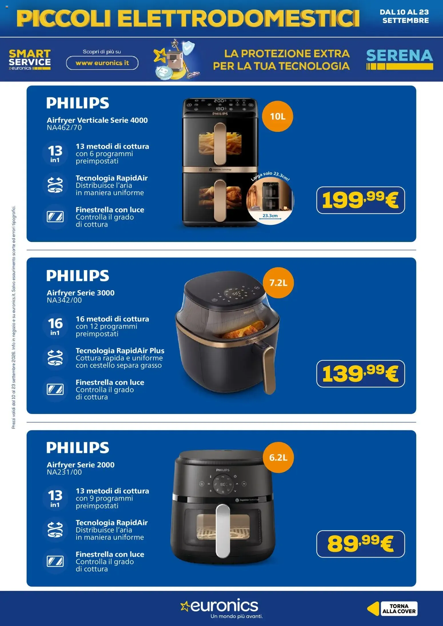 Nuovo Euronics volantino Piccoli Elettrodomestici dal 10/09/2026 > offerte anteprima 🛍️ da 10 settembre a 23 settembre di 2026 - Pagina del volantino 19