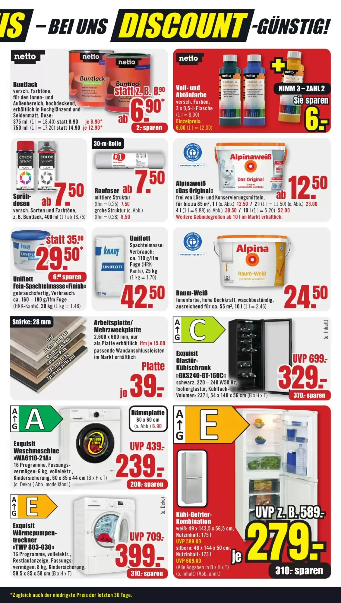 B1 Discount Baumarkt Prospekt woche 34 von 22. August bis 28. August 2026 - Prospekt seite 3