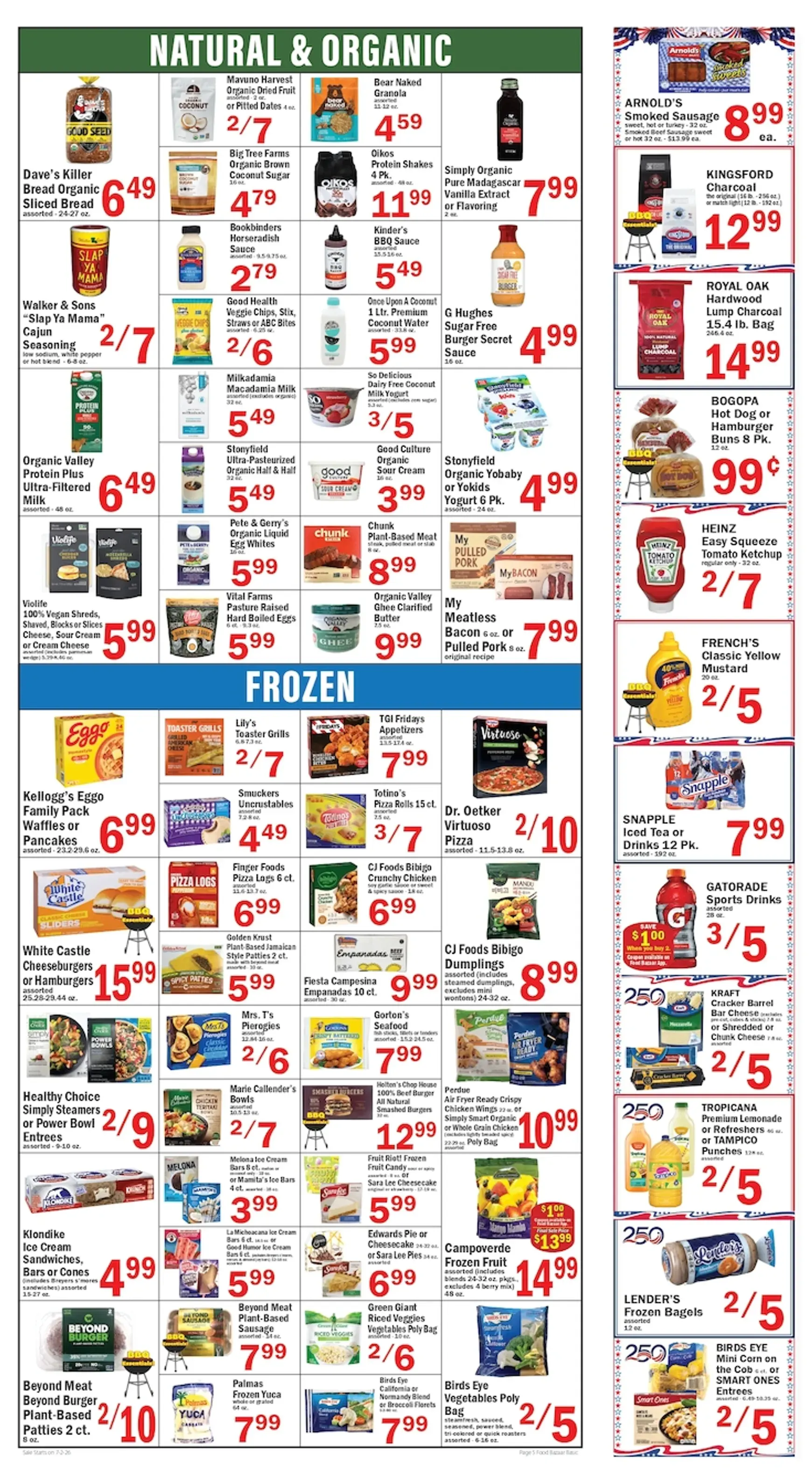 Weekly ad Current Food Bazaar leaflet valid from Thursday 07/02/2026 to Wednesday 07/08/2026 from July 2 to July 8 2026 - Page 5