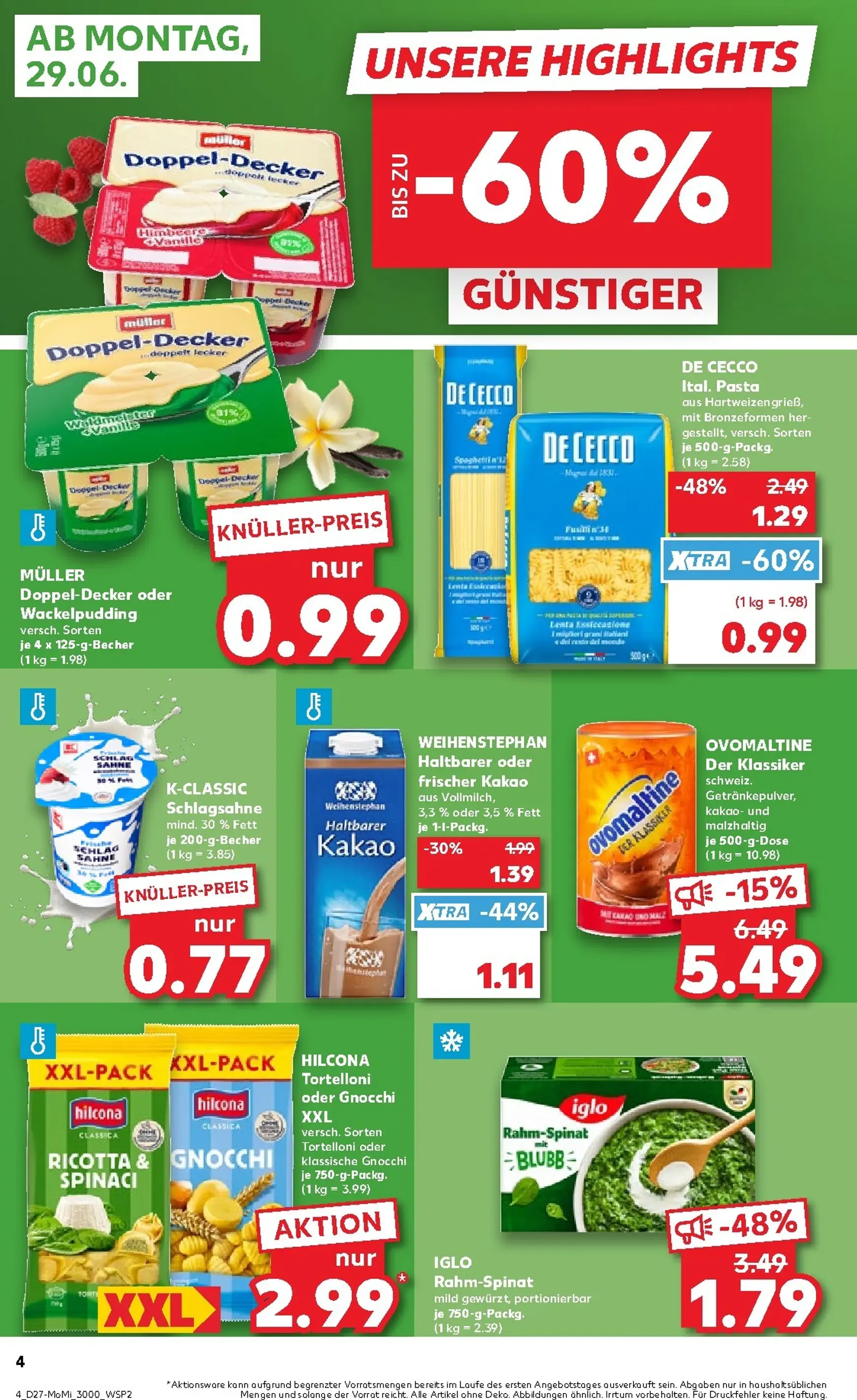 Kaufland - Angebote ab Montag Prospekt nächste Woche – von Montag 29.06.2026 bis Mittwoch 01.07.2026 von 29. Juni bis 1. Juli 2026 - Prospekt seite 4