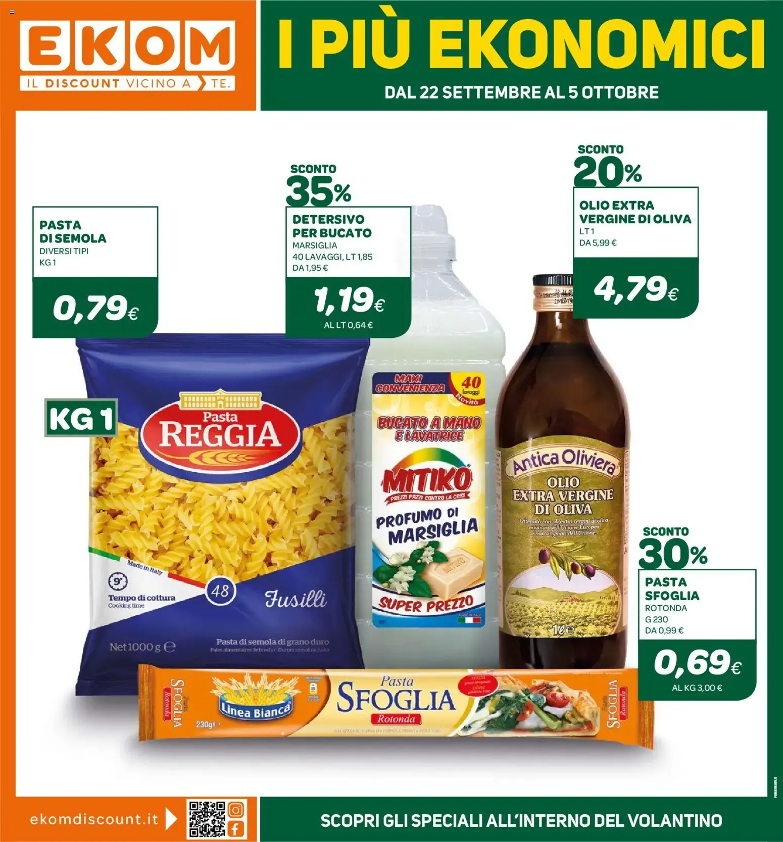 EKOM I PIÙ EKONOMICI da 22 settembre a 5 ottobre di 2026 - Pagina del volantino 1
