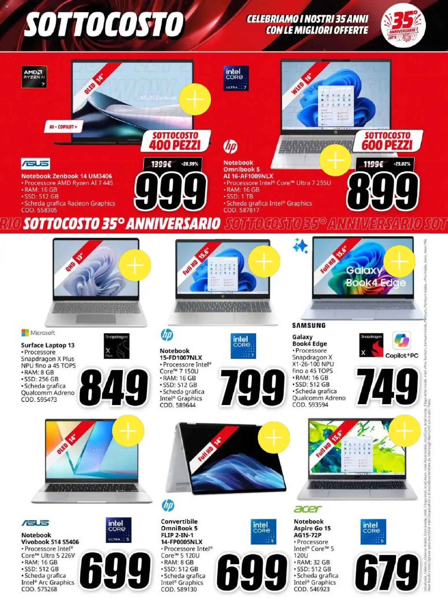 Media World: Sottocosto - 35° Anniversario da 6 ottobre a 18 ottobre di 2026 - Pagina del volantino 11