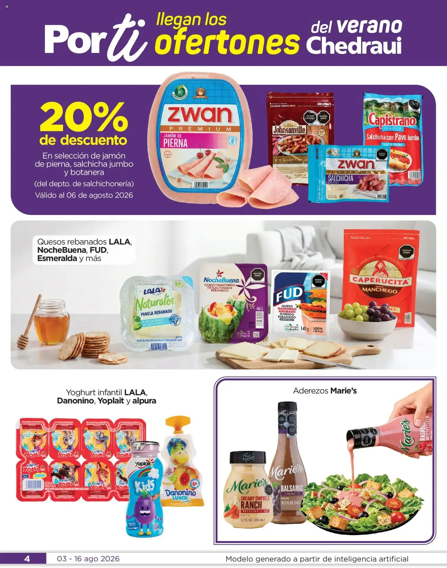 Catálogo de Chedraui folleto Por Ti ofertones del verano (03/08/2026 - 16/08/2026) - catálogo en línea 3 de agosto al 16 de agosto 2026 - Pagina 4