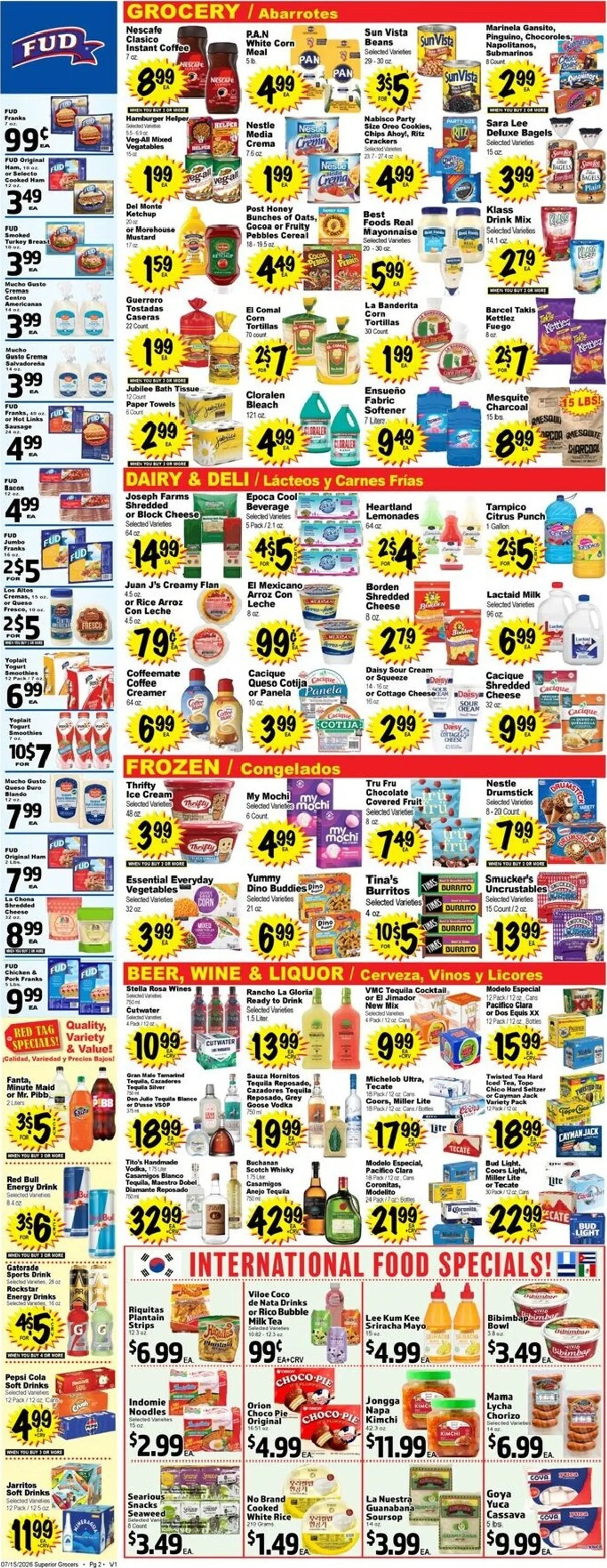 Weekly ad Current Superior Grocers leaflet valid from Wednesday 07/15/2026 to Tuesday 07/21/2026 from July 15 to July 21 2026 - Page 2