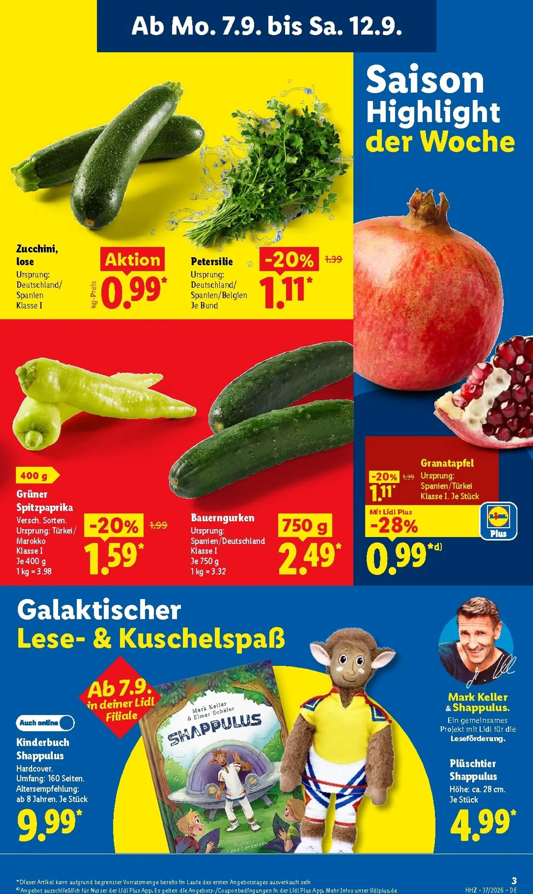 Lidl Prospekt – von Montag 07.09.2026 bis Samstag 12.09.2026 von 7. September bis 12. September 2026 - Prospekt seite 3