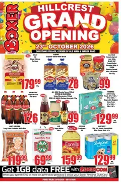 Boxer Hillcrest Grand Opening from 23 October to 8 November 2026 - Catalogue Page 1