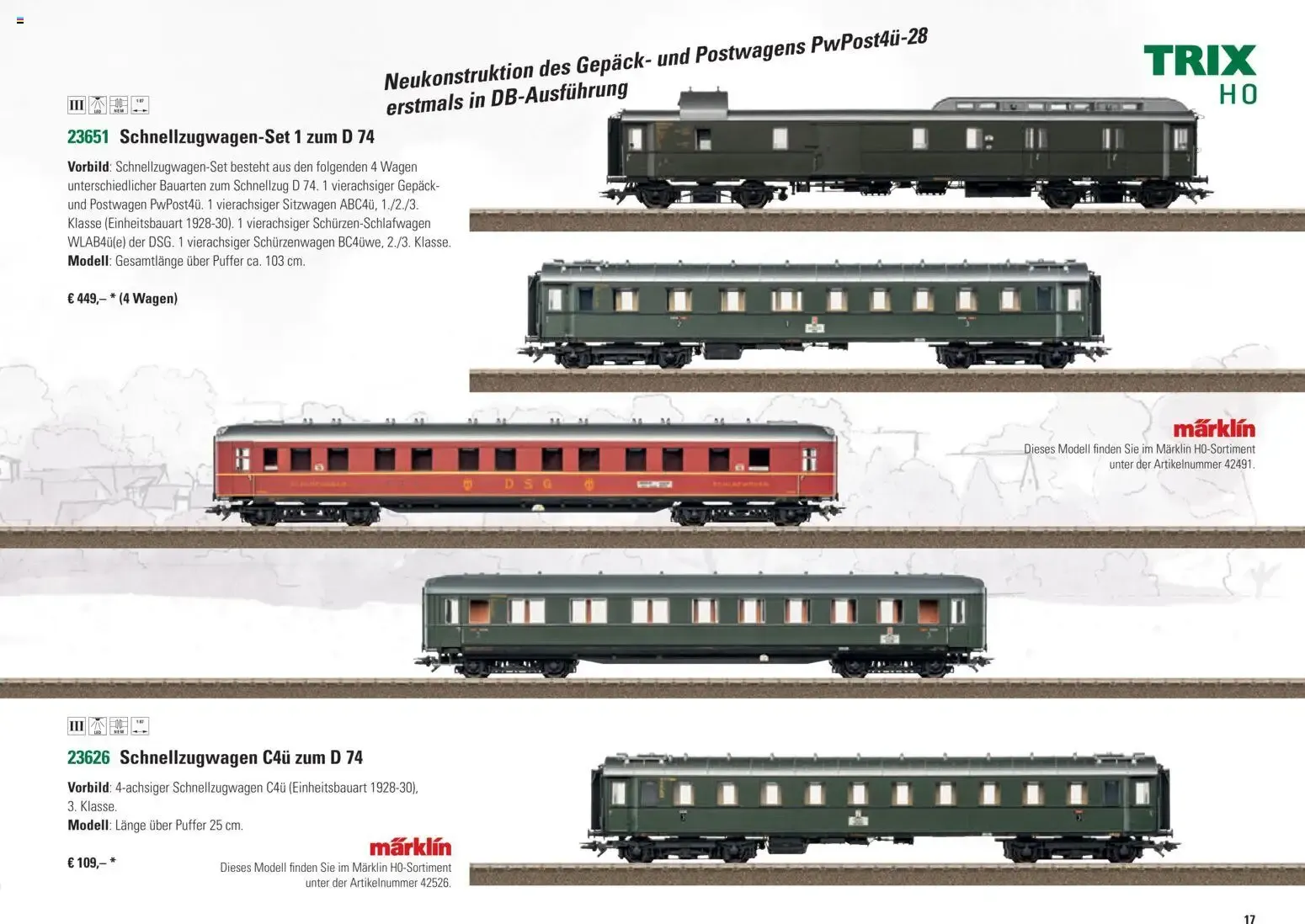 Trix H0 Neuheiten 2026 von 1. Januar bis 31. Dezember 2026 - Prospekt seite 19