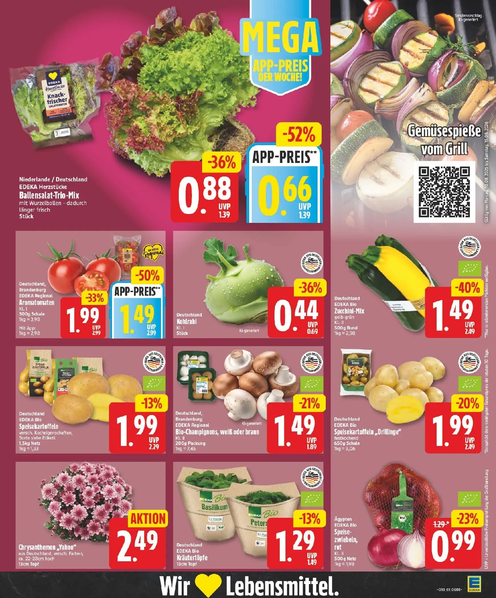 Edeka Prospekt nächste Woche – von Montag 10.08.2026 bis Samstag 15.08.2026 von 10. August bis 15. August 2026 - Prospekt seite 3