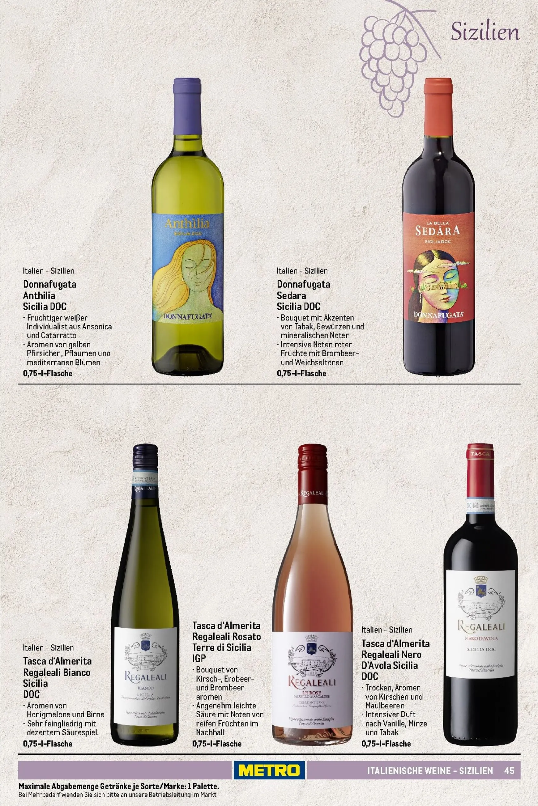 Sortimentskatalog Wein und Sekt für die perfekte Weinkarte von 1. November bis 30. September 2026 - Prospekt seite 46