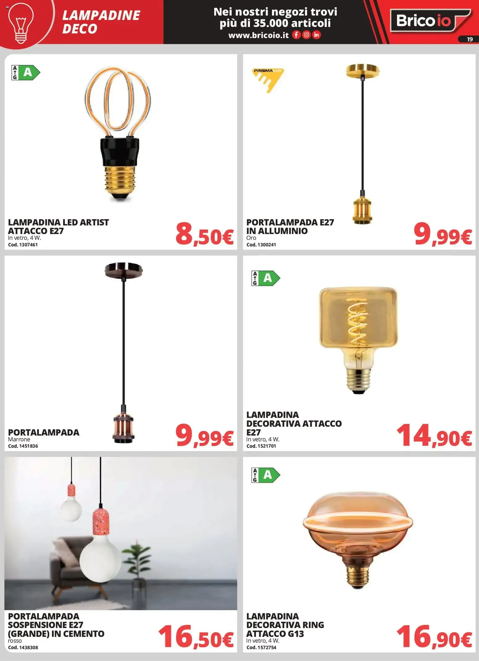 Nuovo Brico io volantino Illuminazione dal 01/10/2026 > offerte anteprima 🛍️ da 1 ottobre a 31 gennaio di 2027 - Pagina del volantino 19
