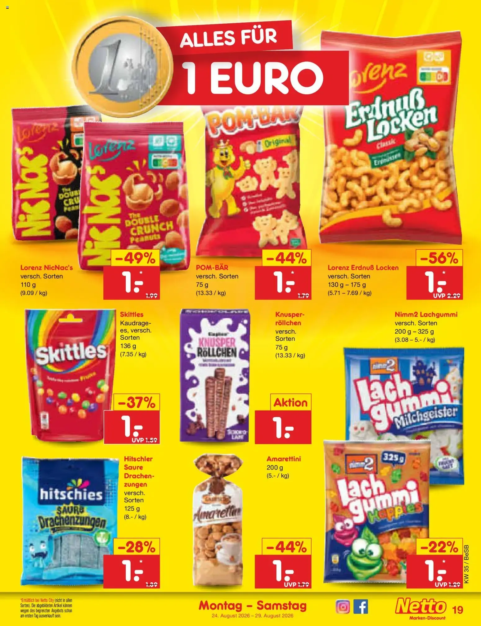Netto Marken-Discount Prospekt (ab 24.08.2026) » Angebote von 24. August bis 29. August 2026 - Prospekt seite 29