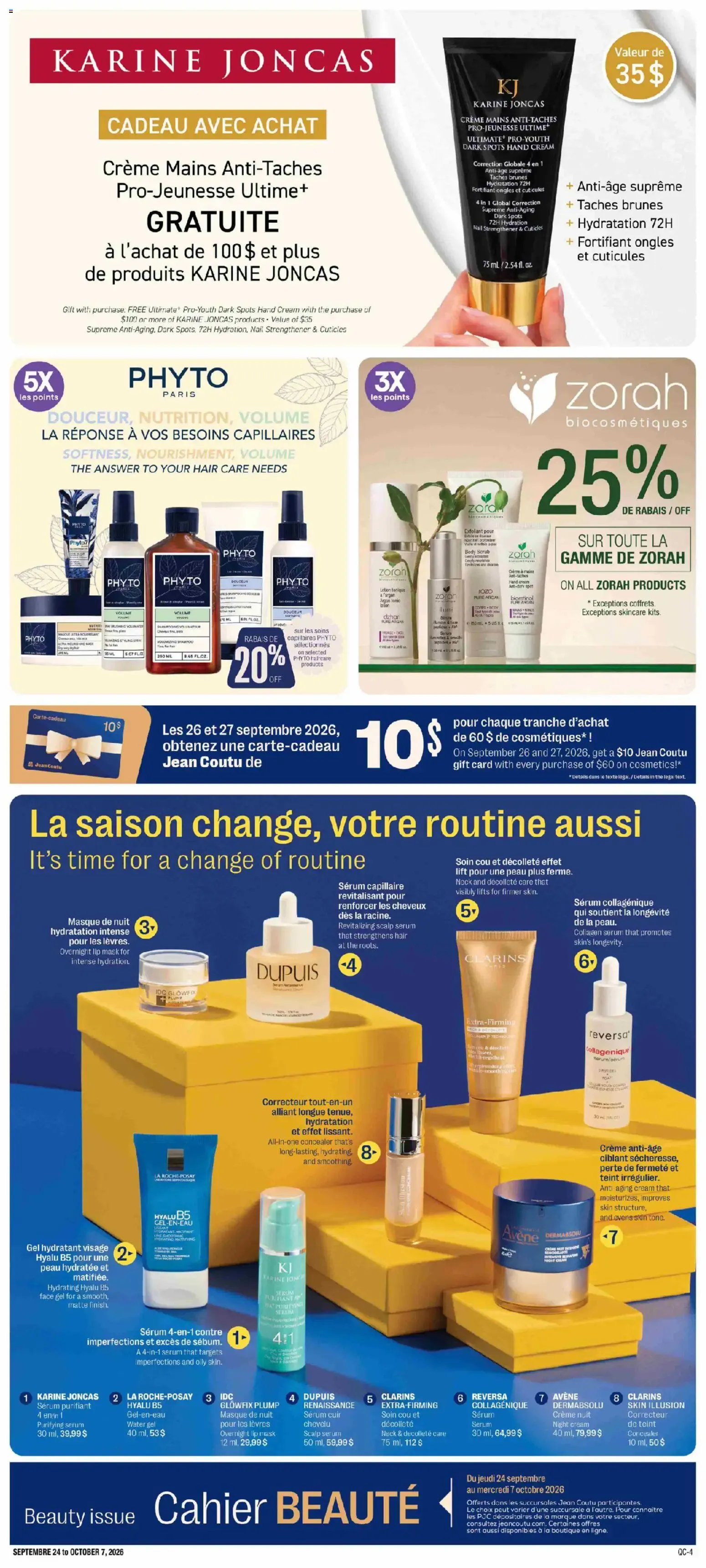 Jean Coutu - Encart rentrée beauté from Sep 24, 2026 > weekly specials & deals from September 24 to October 7 2026 - flyer page 4