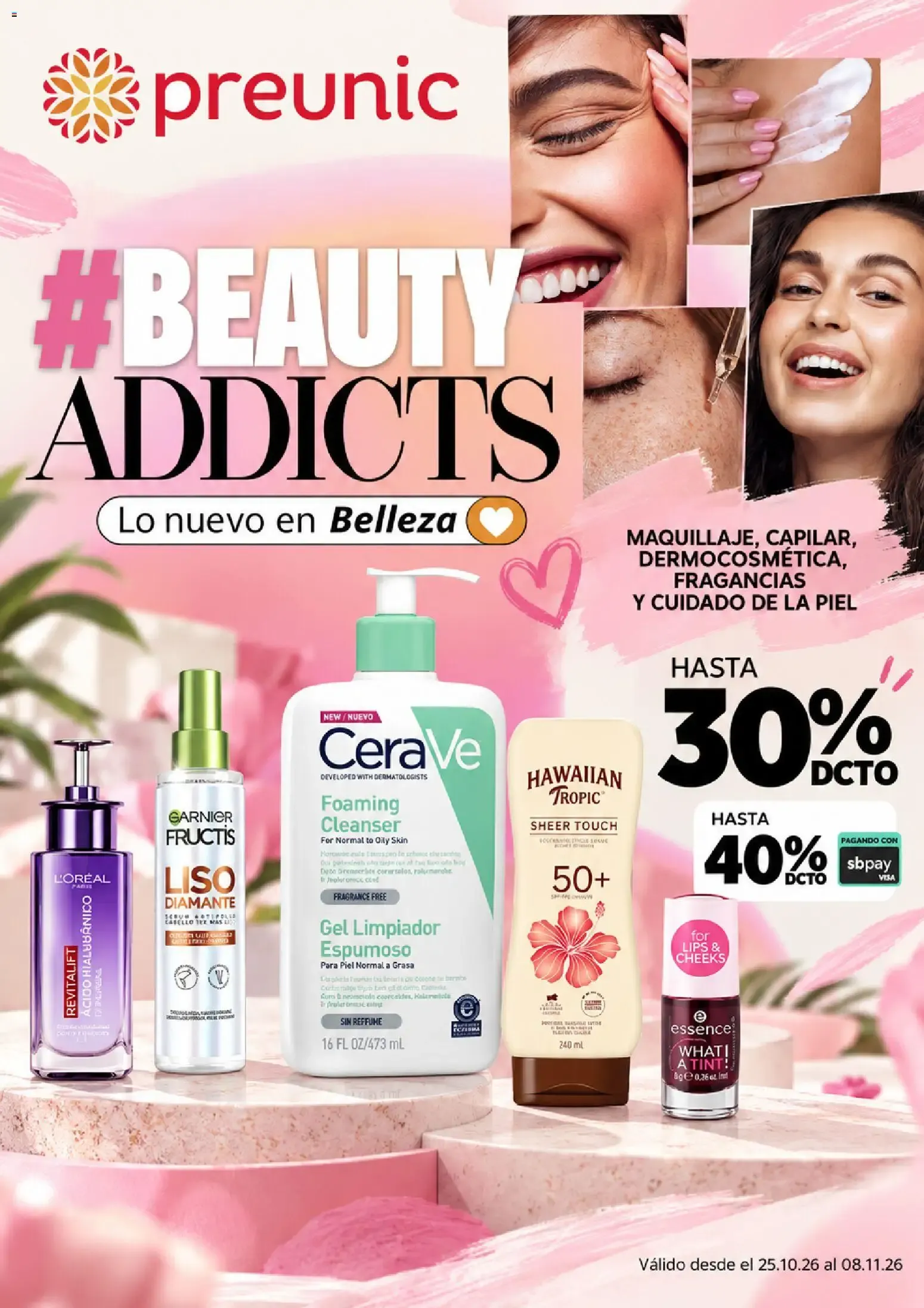 Catálogo de Preunic: #BEAUTY ADDICTS - Lo nuevo en Belleza 25 de octubre al 8 de noviembre 2026 - Página 1