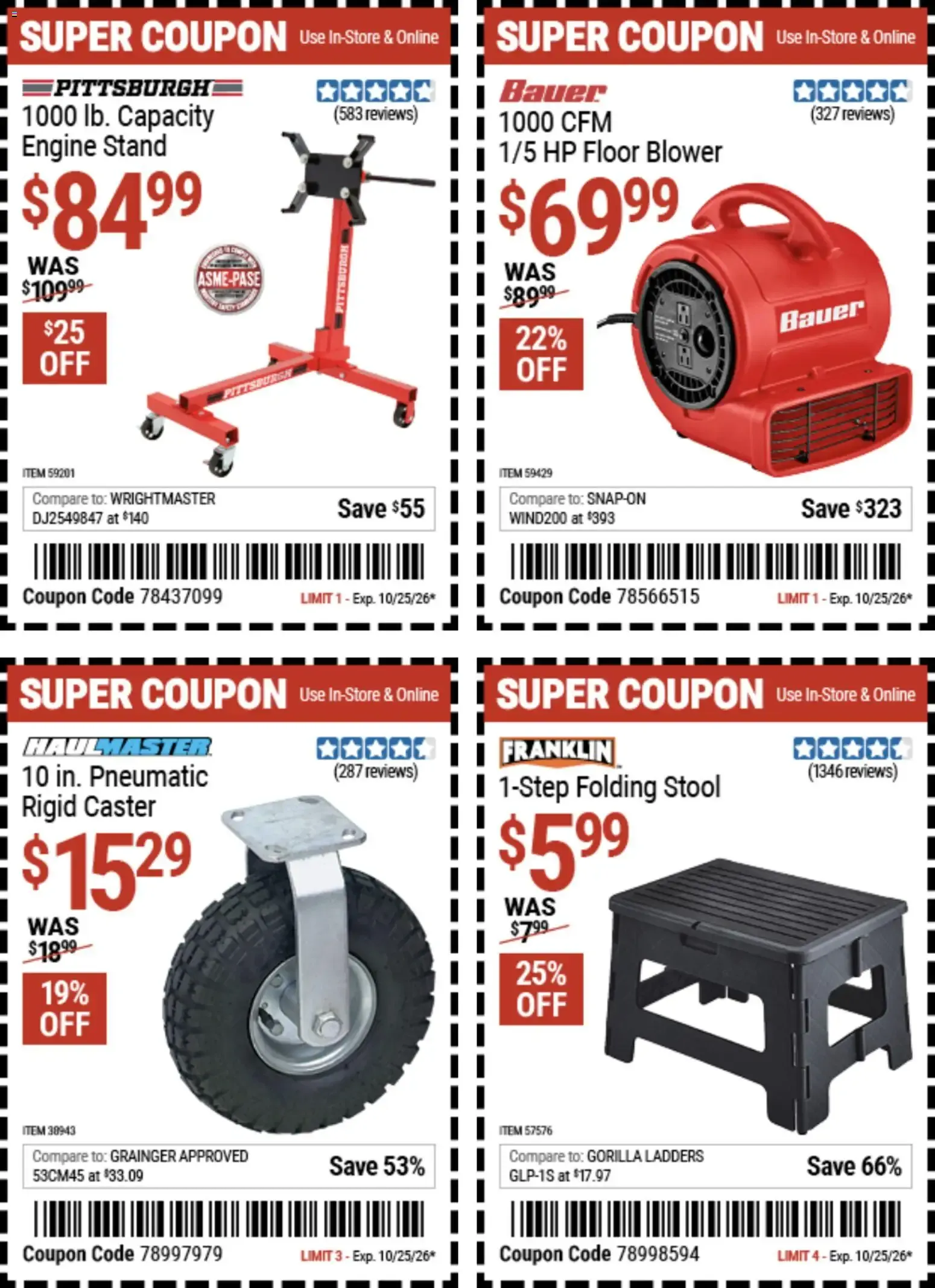 Weekly ad Harbor Freight Weekly Ad (10/12 - 10/25 2026) - Flyer from October 12 to October 25 2026 - Page 13