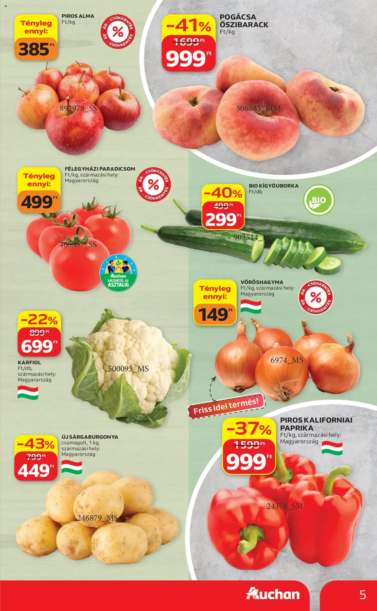 Katalógus Auchan akciós újság - 2026.06.18. -tól/töl > akció, lapozható szórólap 🛍️ június 18.-tól június 24.-ig 2026. - Oldal 5