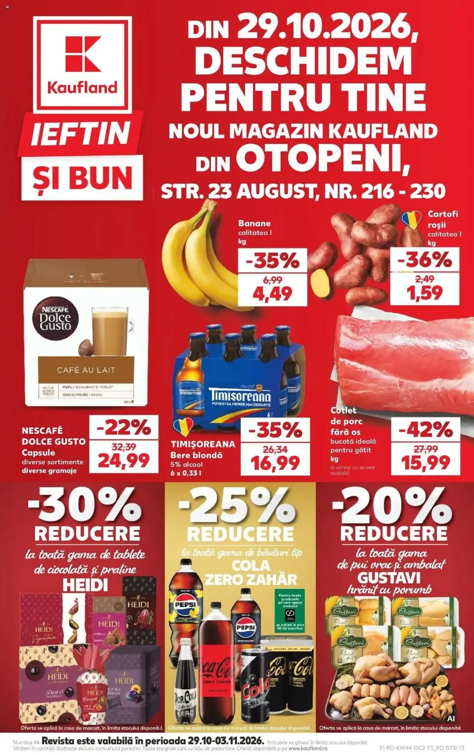 Catalog Kaufland Otopeni: Nuevo local abre el 29.10.2026 de la 29 octombrie până la 3 noiembrie 2026 - Revista Pagina 1