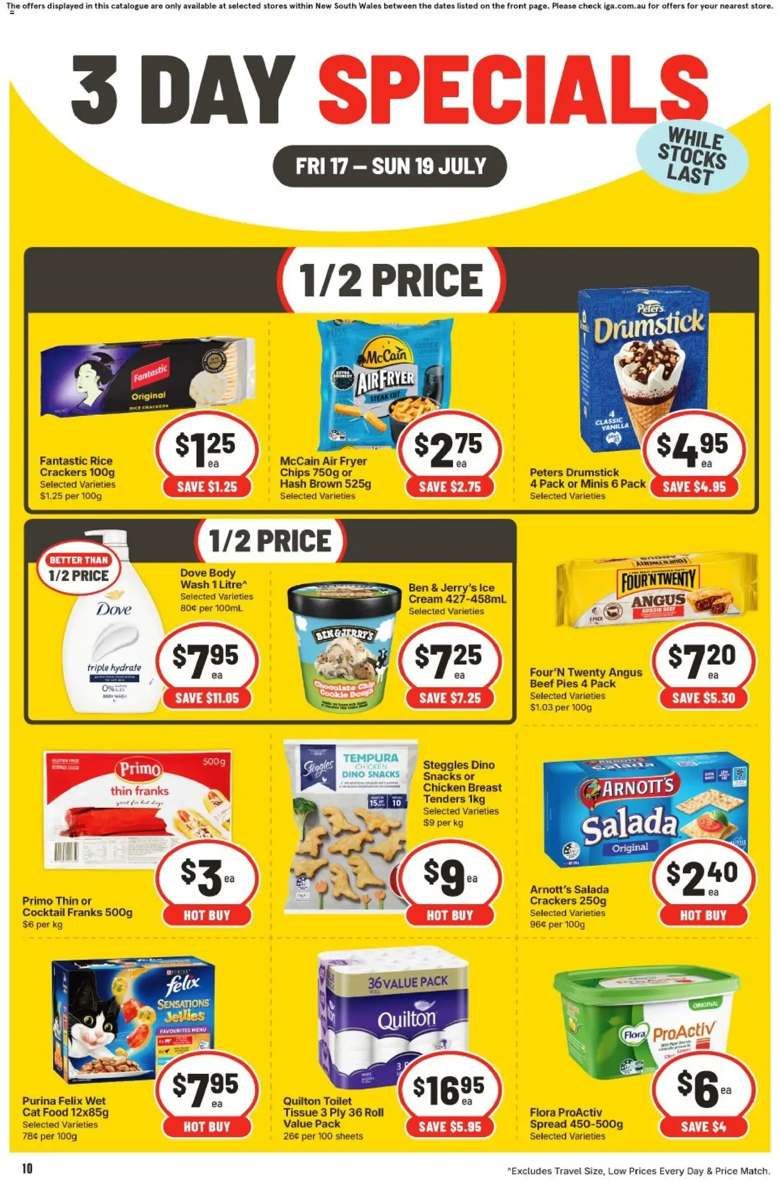 3 DAY SPECIALS - Catalogue valid from 17 July to 19 July 2026 - page 1