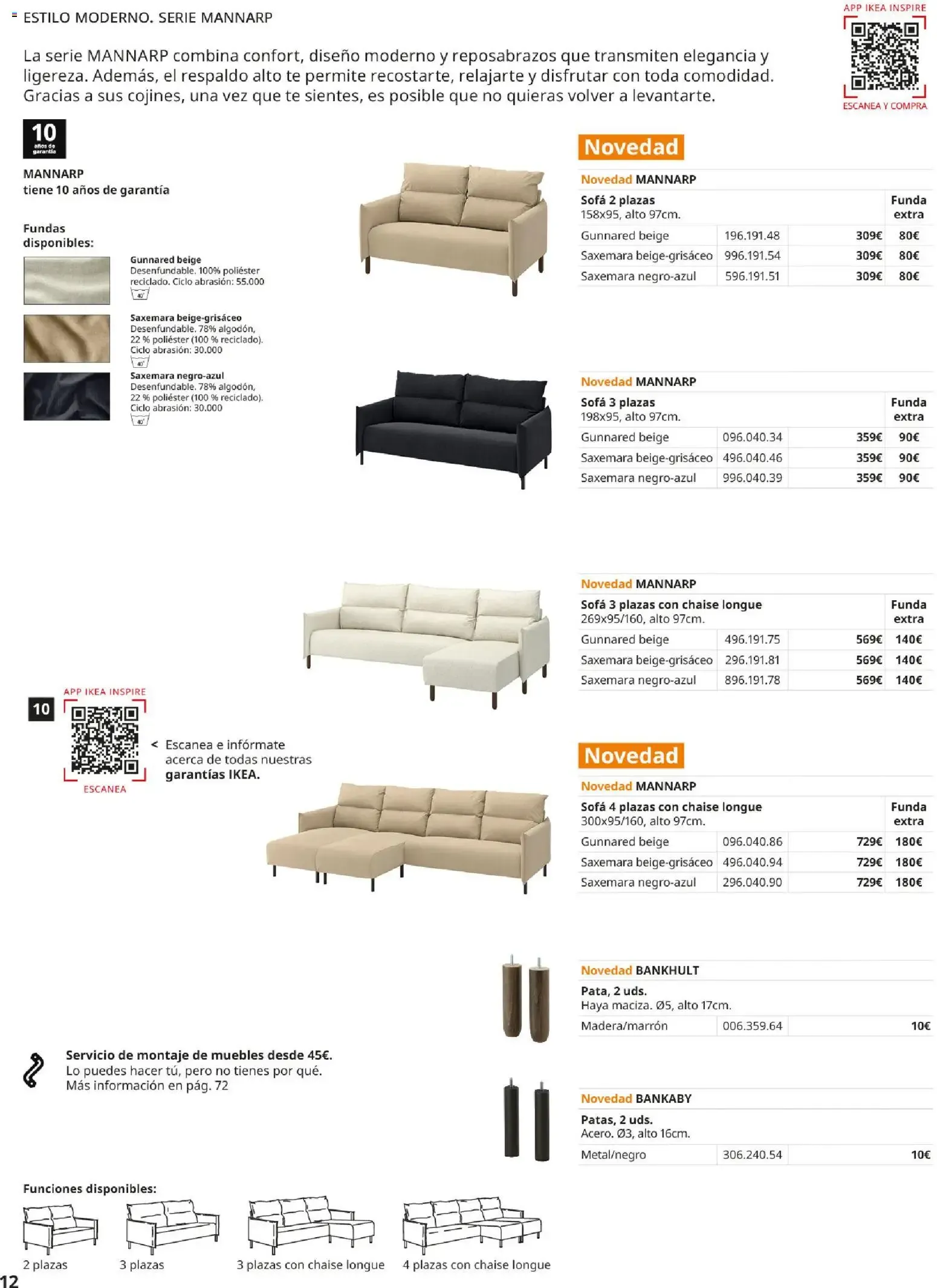 Catálogo de Guía de Compra Sofás IKEA 7 de mayo al 31 de agosto 2026 - Página 12