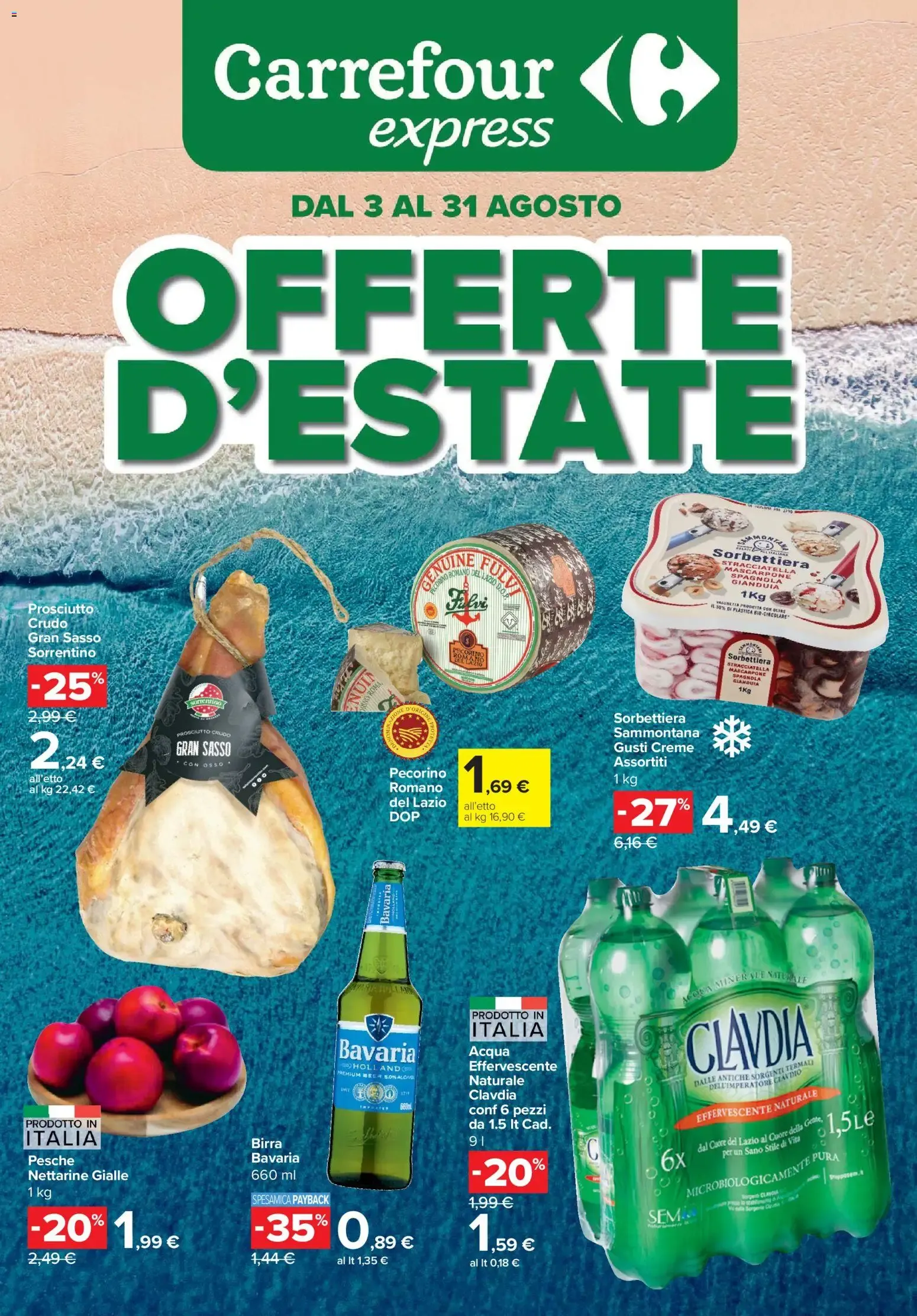 Carrefour express Offerte d'Estate da 3 agosto a 31 agosto di 2026 - Pagina del volantino 1