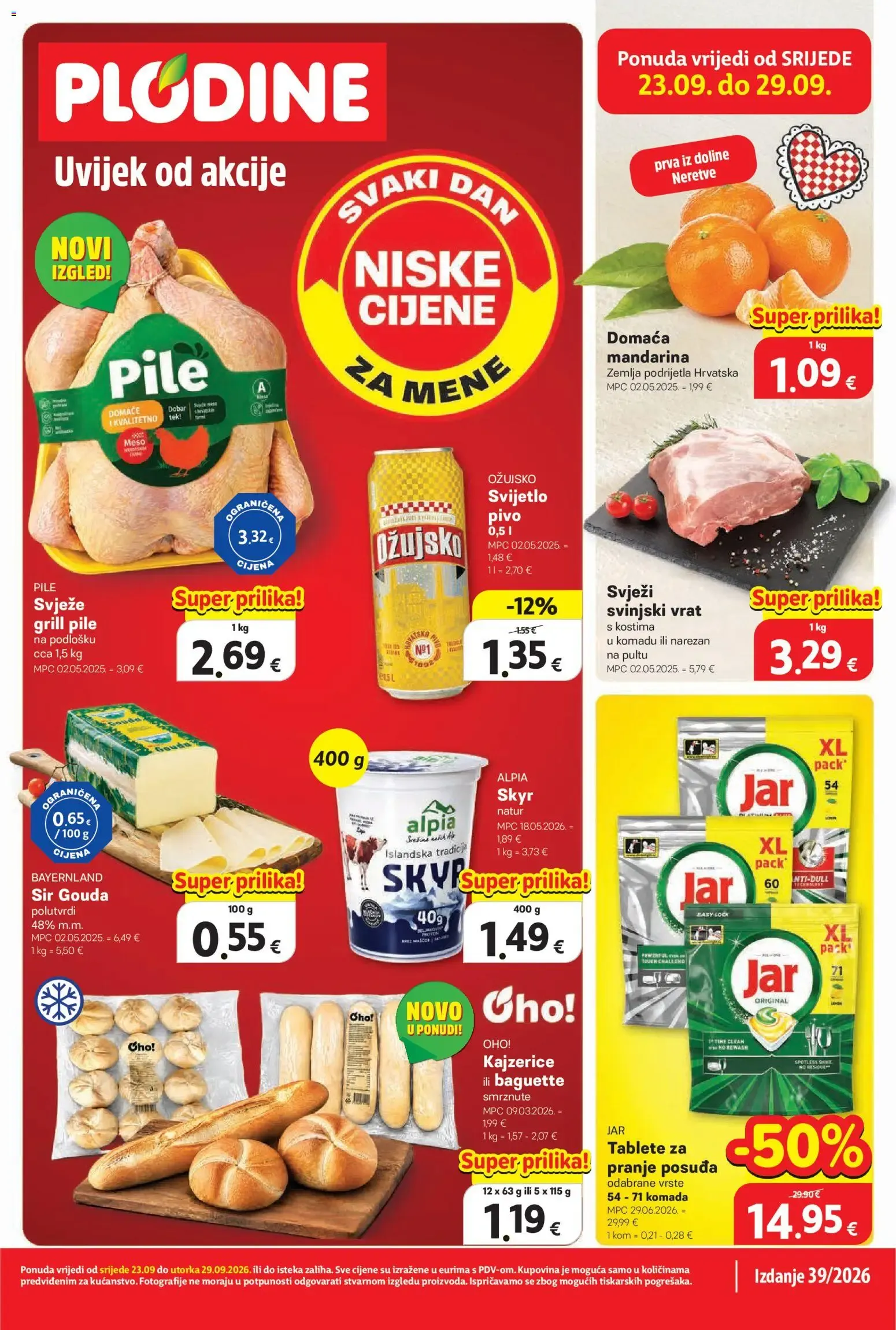Katalog Plodine Katalog novi od 23.09.2026 na listanje > letak digitalni od 23. rujna do 29. rujna 2026. - Pregled Stranica 1