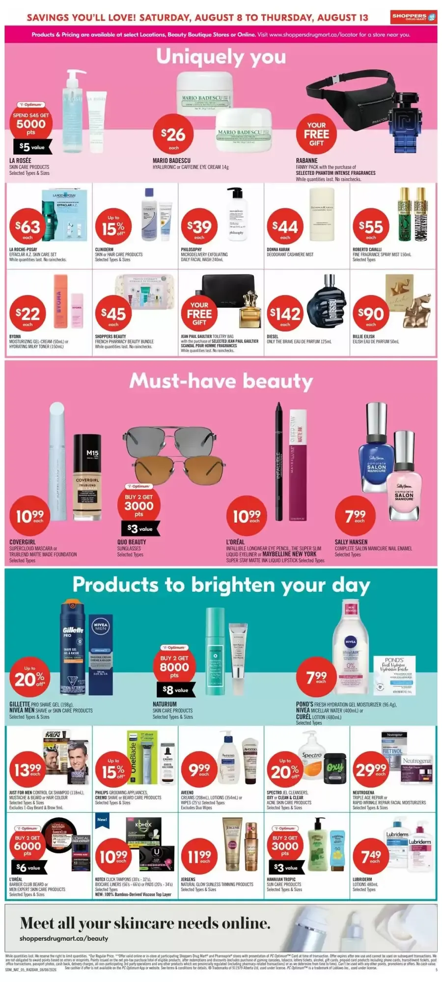 Shoppers Drug Mart flyer week 32 from August 8 to August 13 2026 - flyer page 12
