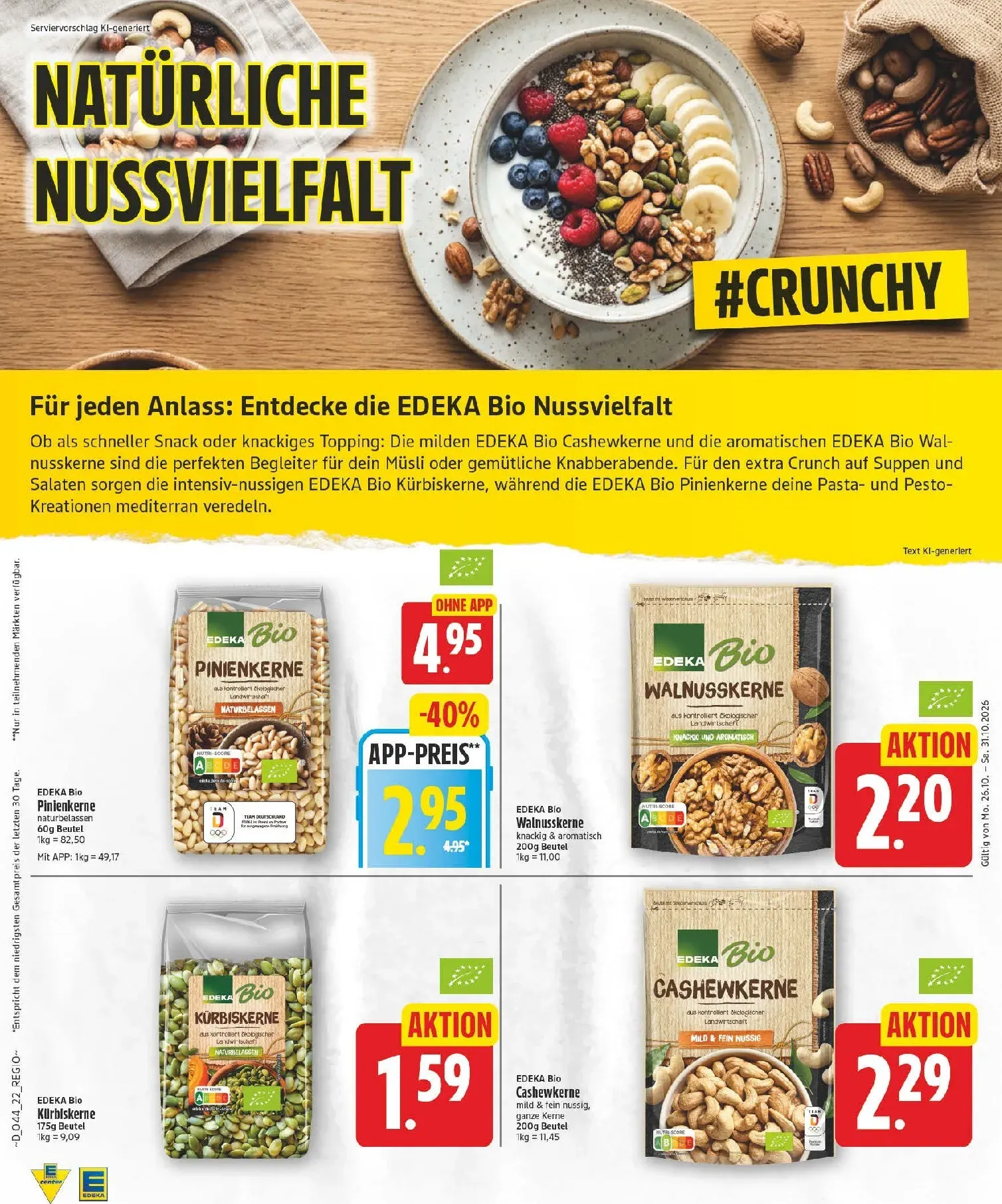Edeka Prospekt nächste Woche – von Montag 26.10.2026 bis Samstag 31.10.2026 von 26. Oktober bis 31. Oktober 2026 - Prospekt seite 22