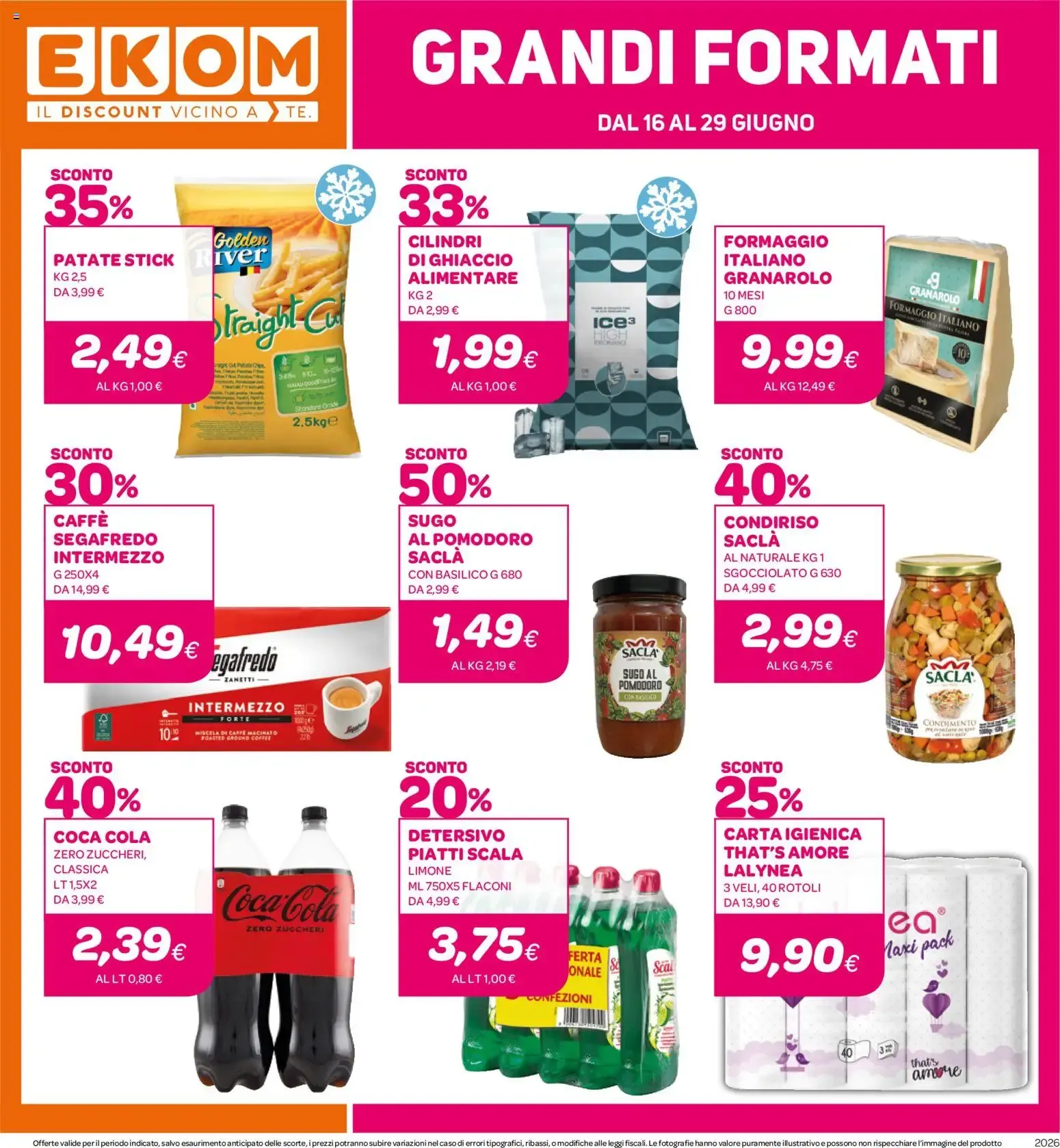 Ekom: Offerte da 0,50€ da 16 giugno a 29 giugno di 2026 - Pagina del volantino 16