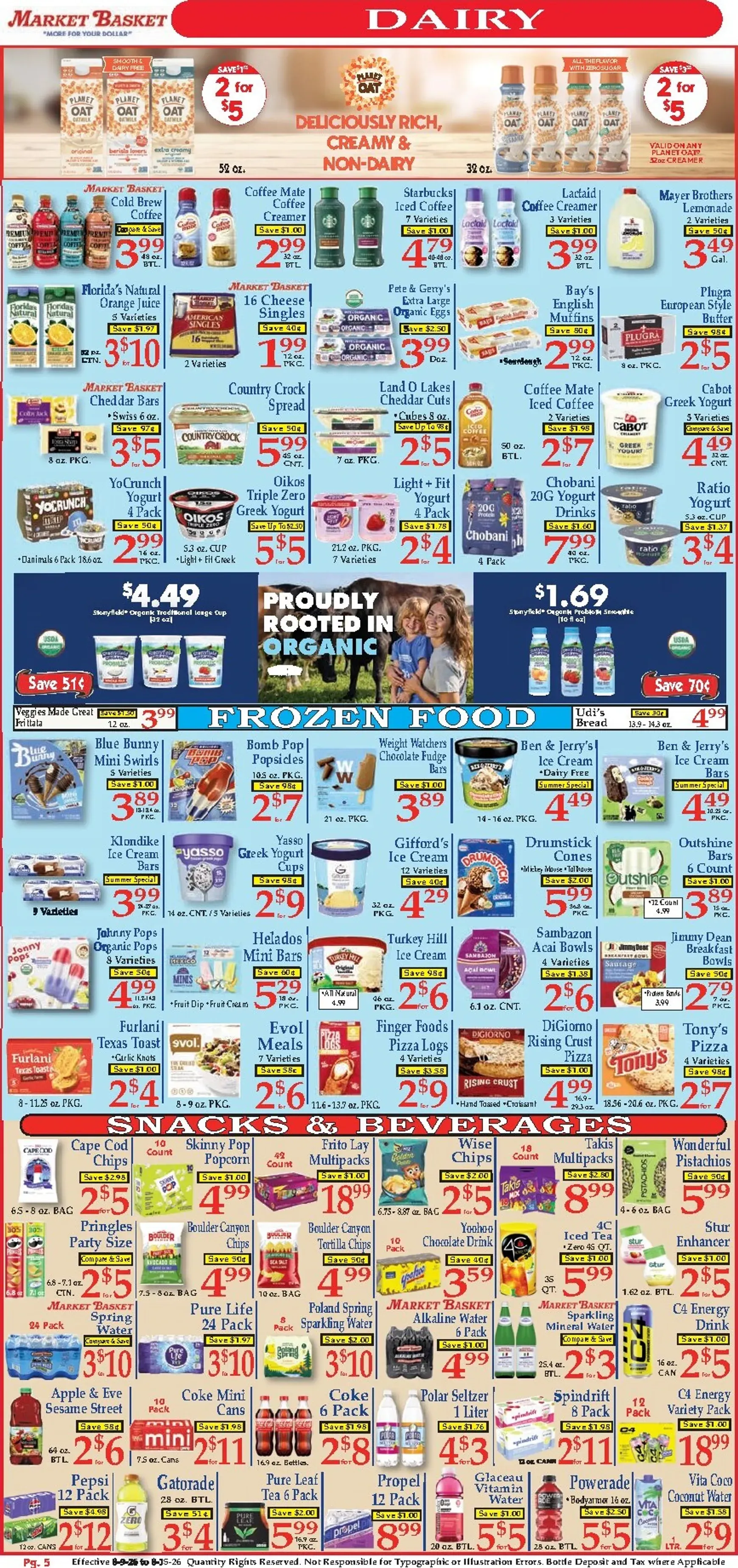 Weekly ad Current Market Basket leaflet valid from Sunday 08/09/2026 to Saturday 08/15/2026 from August 9 to August 15 2026 - Page 5