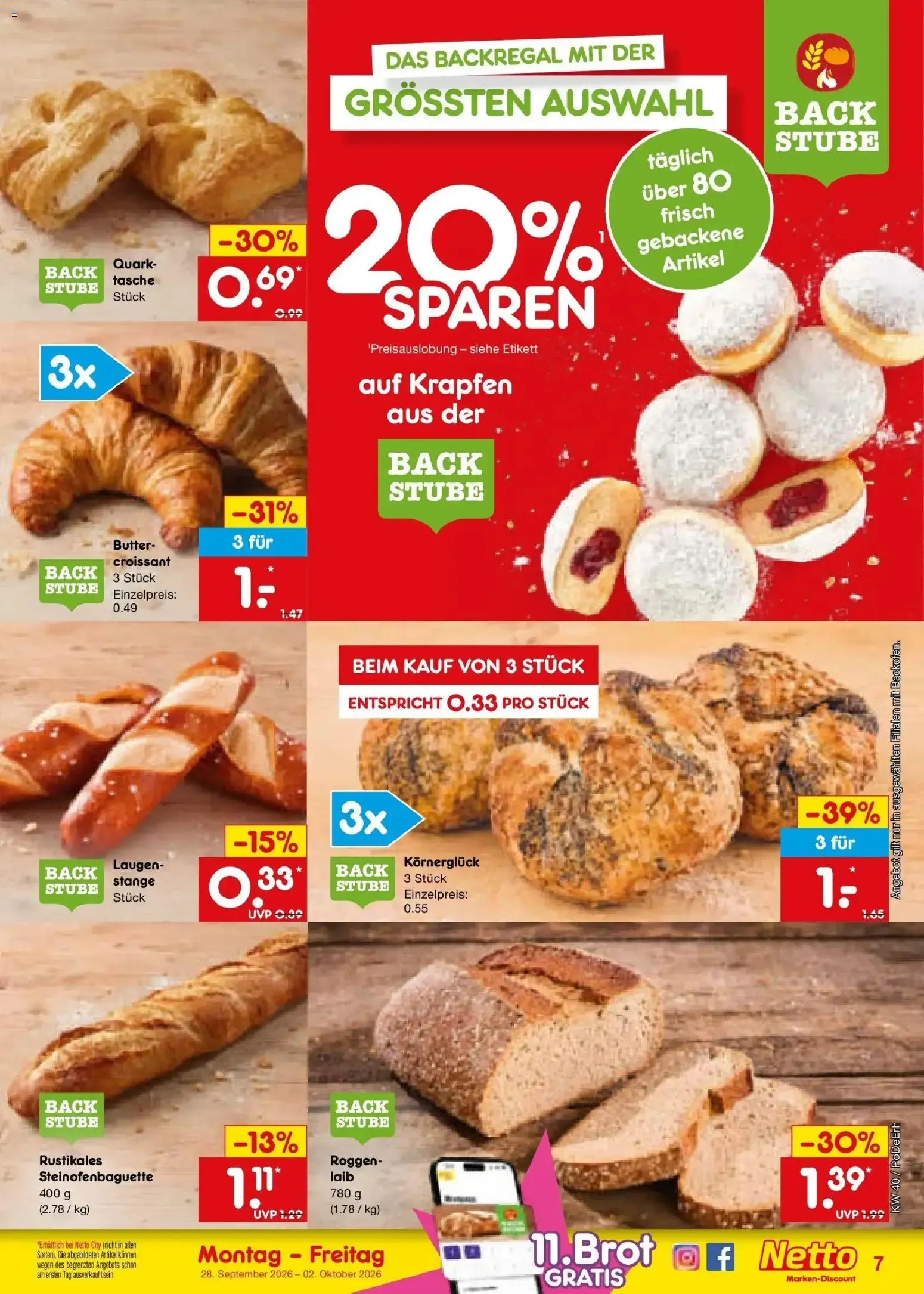 Netto Marken-Discount Prospekt (ab 28.09.2026) » Angebote von 28. September bis 2. Oktober 2026 - Prospekt seite 7