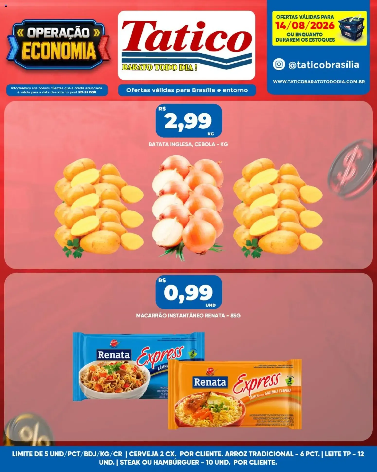 Tatico ofertas do Dia de 14/08/2026 | Promoções Online
