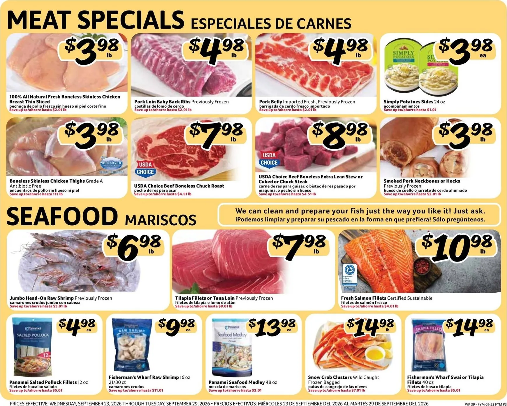 Weekly ad Current Fresco y Más leaflet valid from Wednesday 09/23/2026 to Tuesday 09/29/2026 from September 23 to September 29 2026 - Page 3