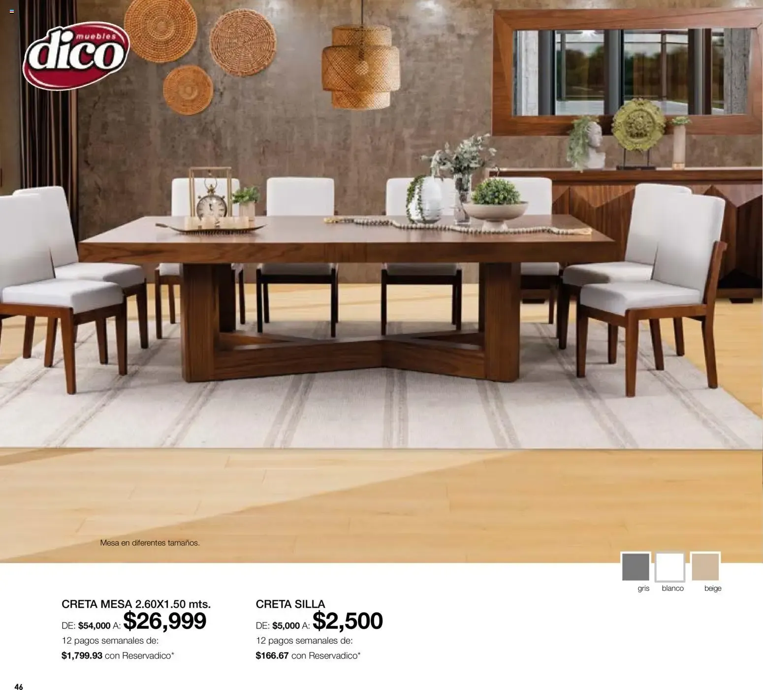 Catálogo de Muebles Dico - Medio Año Medio Precio 1 de julio al 31 de julio 2026 - Pagina 46