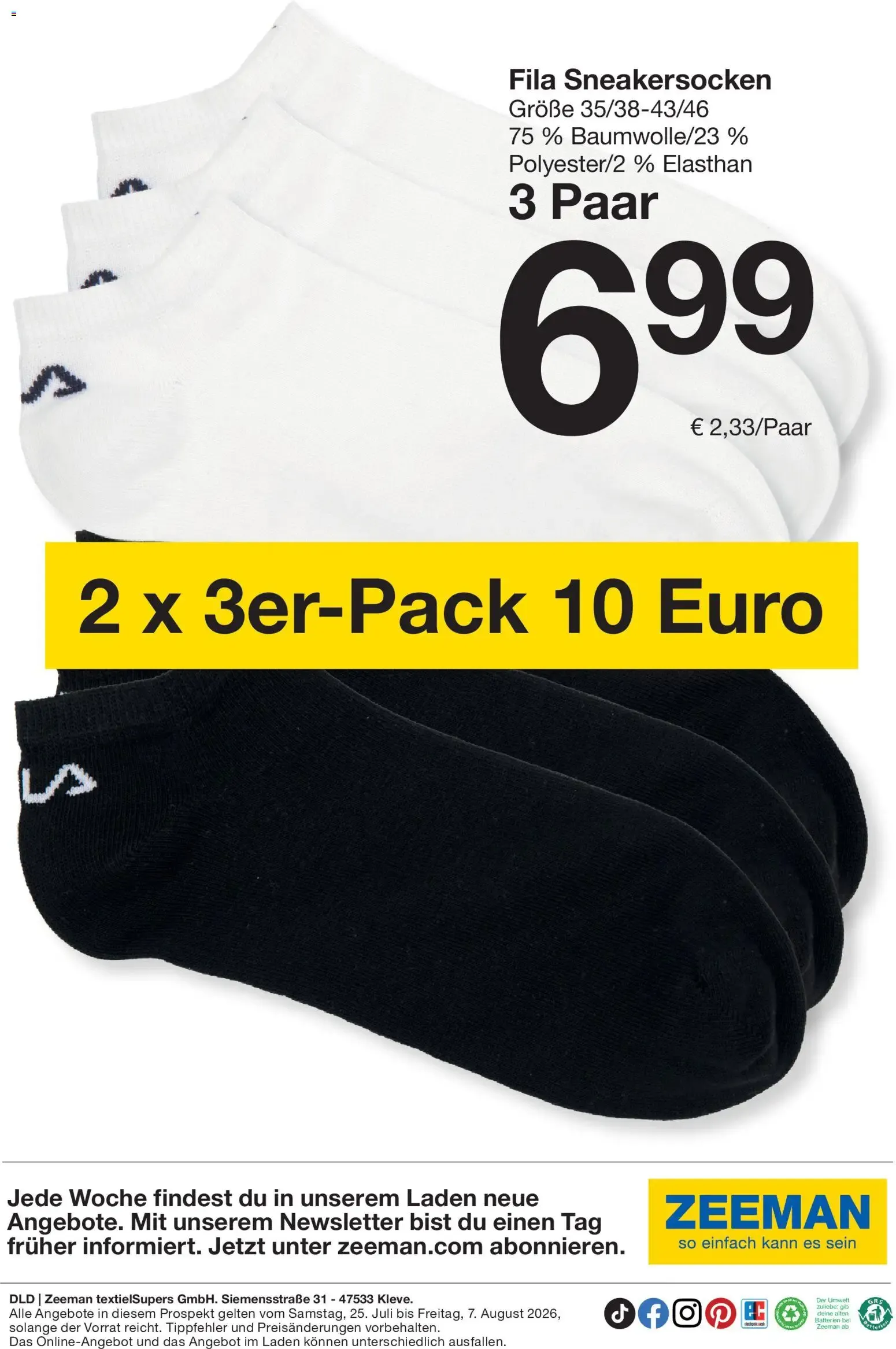 Zeeman Prospekt vom 25.07.2026 – Angebote online von 25. Juli bis 7. August 2026 - Prospekt seite 16