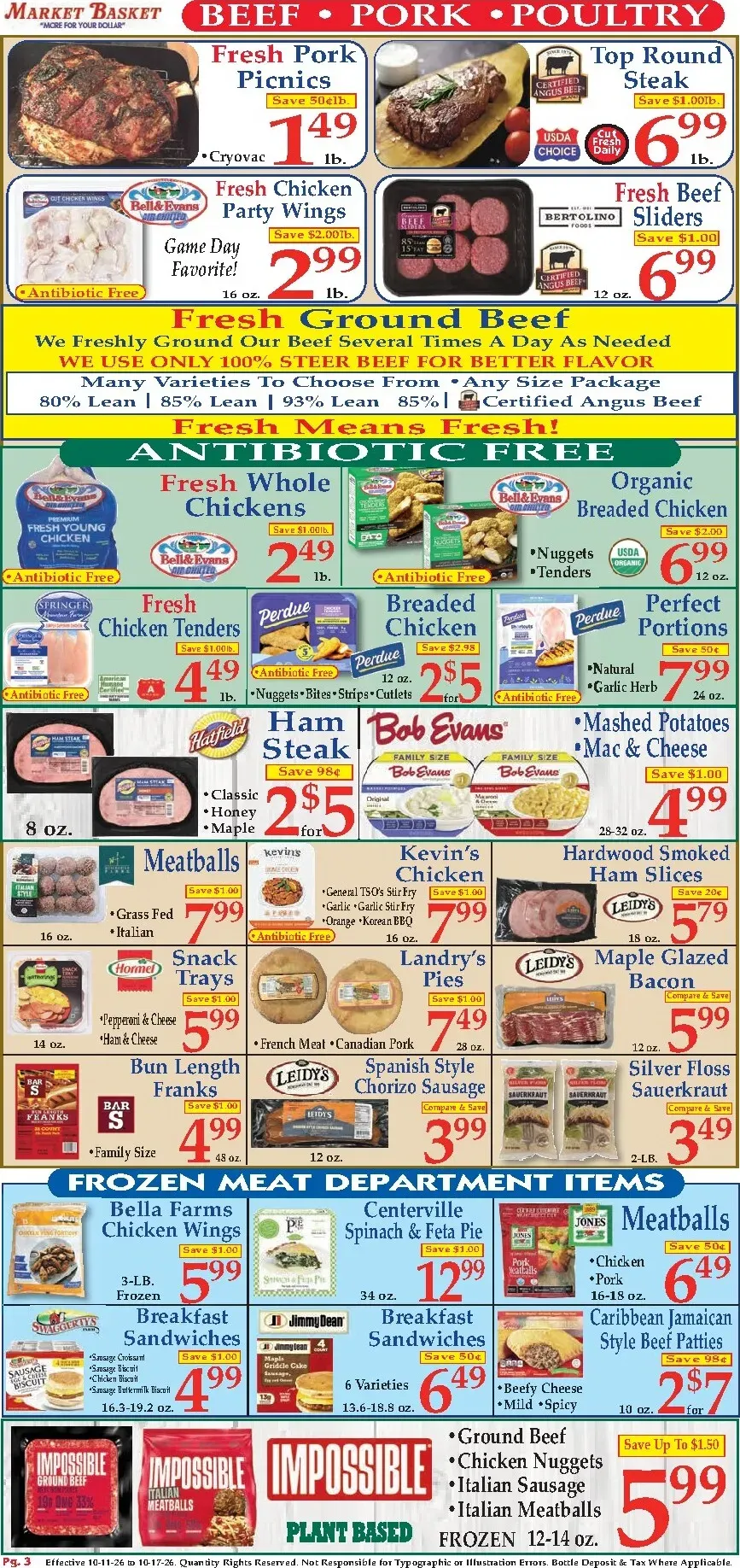 Weekly ad Current Market Basket leaflet valid from Sunday 10/11/2026 to Saturday 10/17/2026 from October 11 to October 17 2026 - Page 3