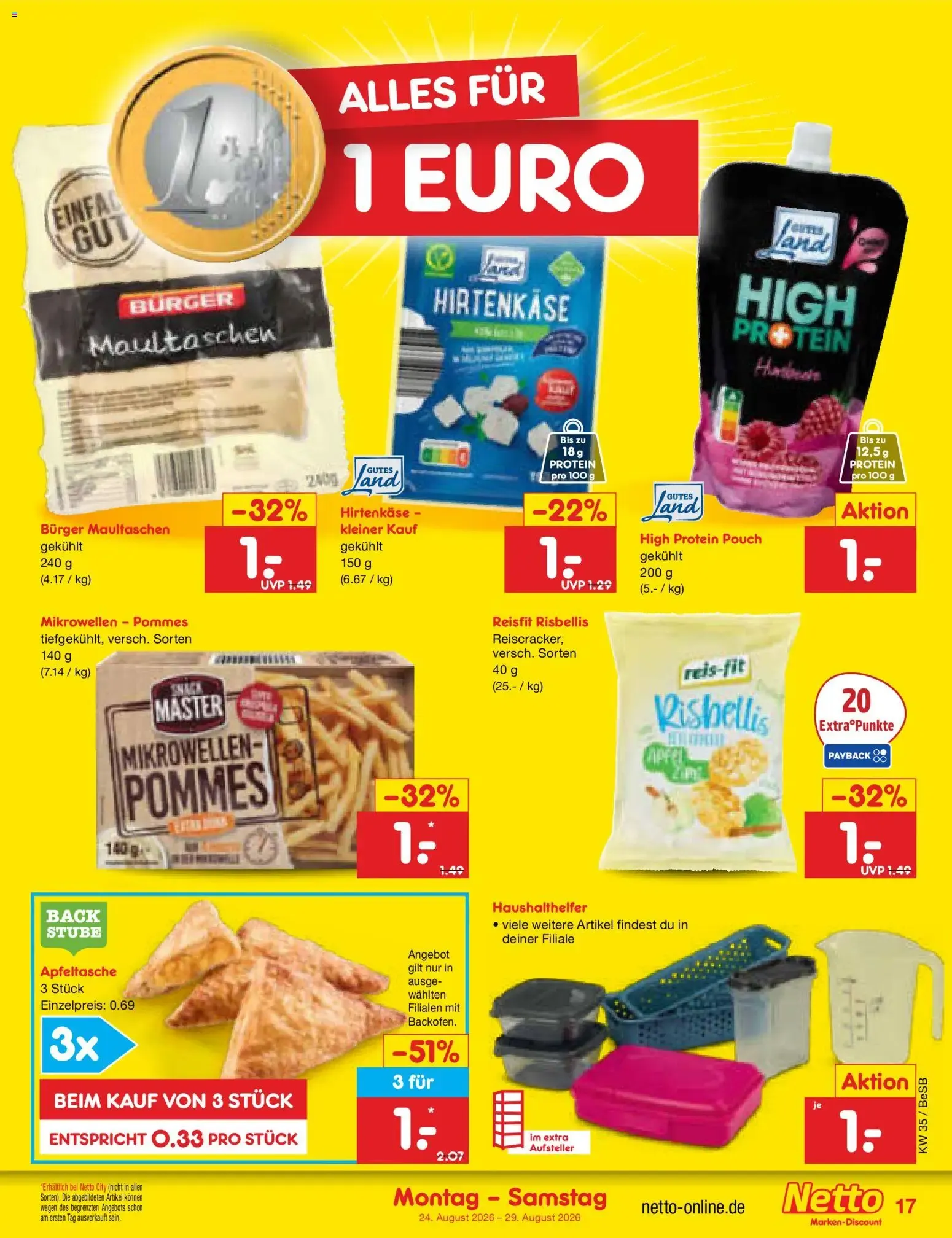 Netto Marken-Discount Prospekt (ab 24.08.2026) » Angebote von 24. August bis 29. August 2026 - Prospekt seite 27