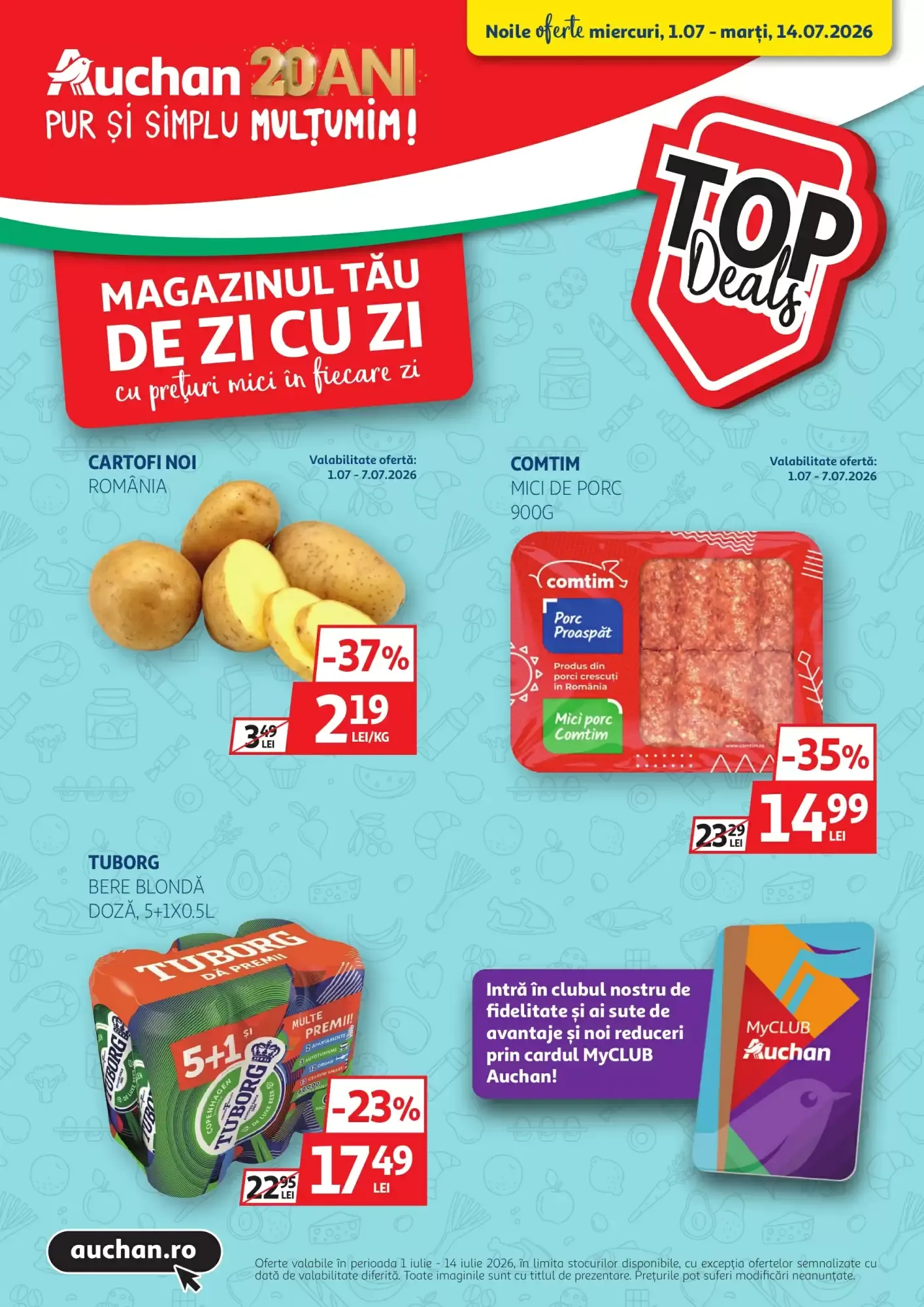 Catalog Catalog Auchan de la 1 iulie până la 14 iulie 2026 - Revista Pagina 1