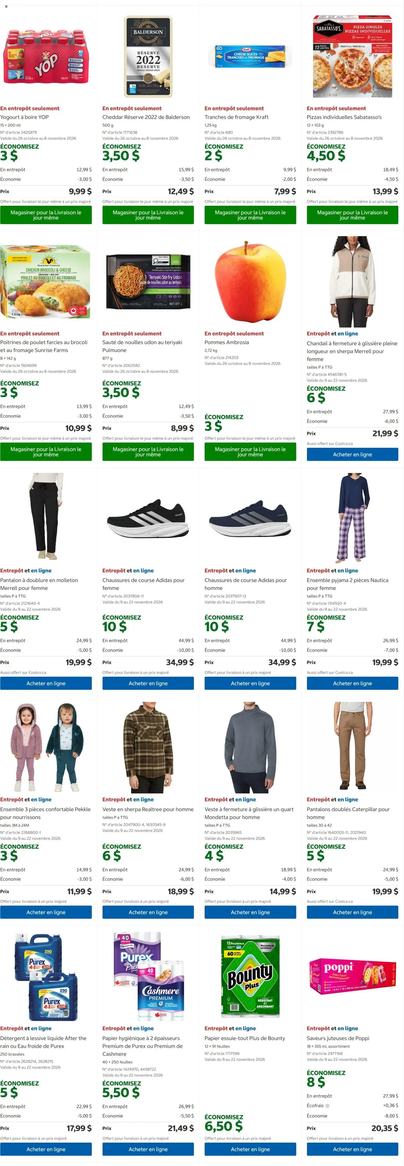 Costco circulaire from Oct 26, 2026 > weekly specials & deals from October 26 to November 8 2026 - flyer page 2