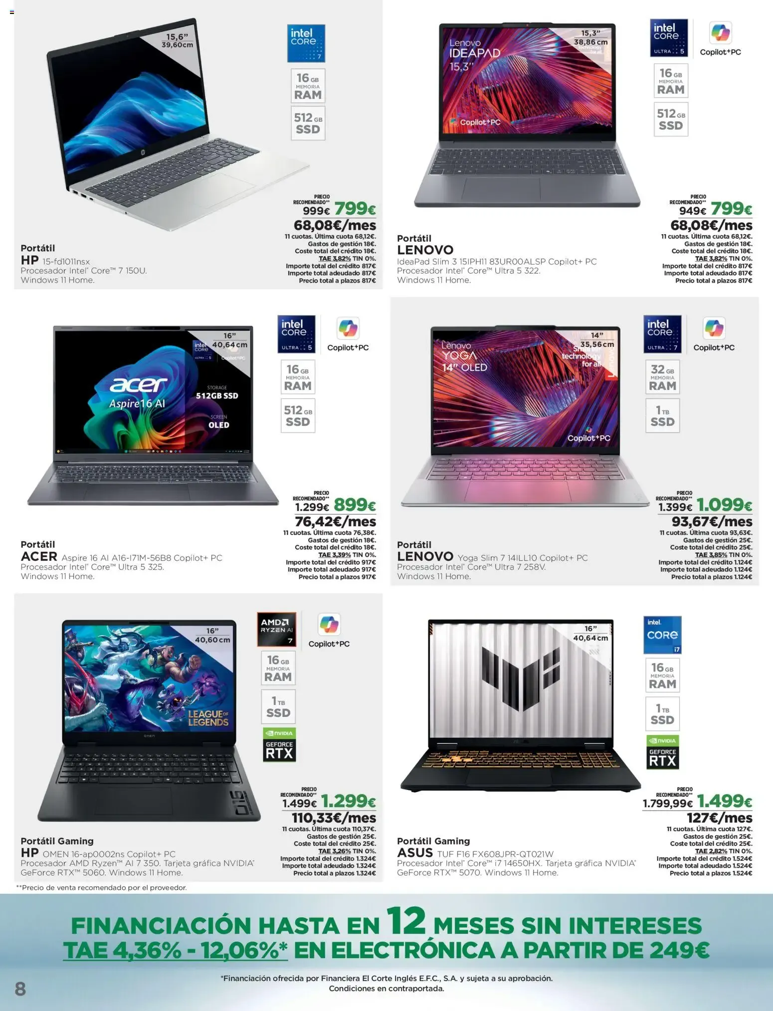 Catálogo de El Corte Inglés Los Tecnoprecios 05/10/2026 │Catálogo 5 de octubre al 21 de octubre 2026 - Página 8