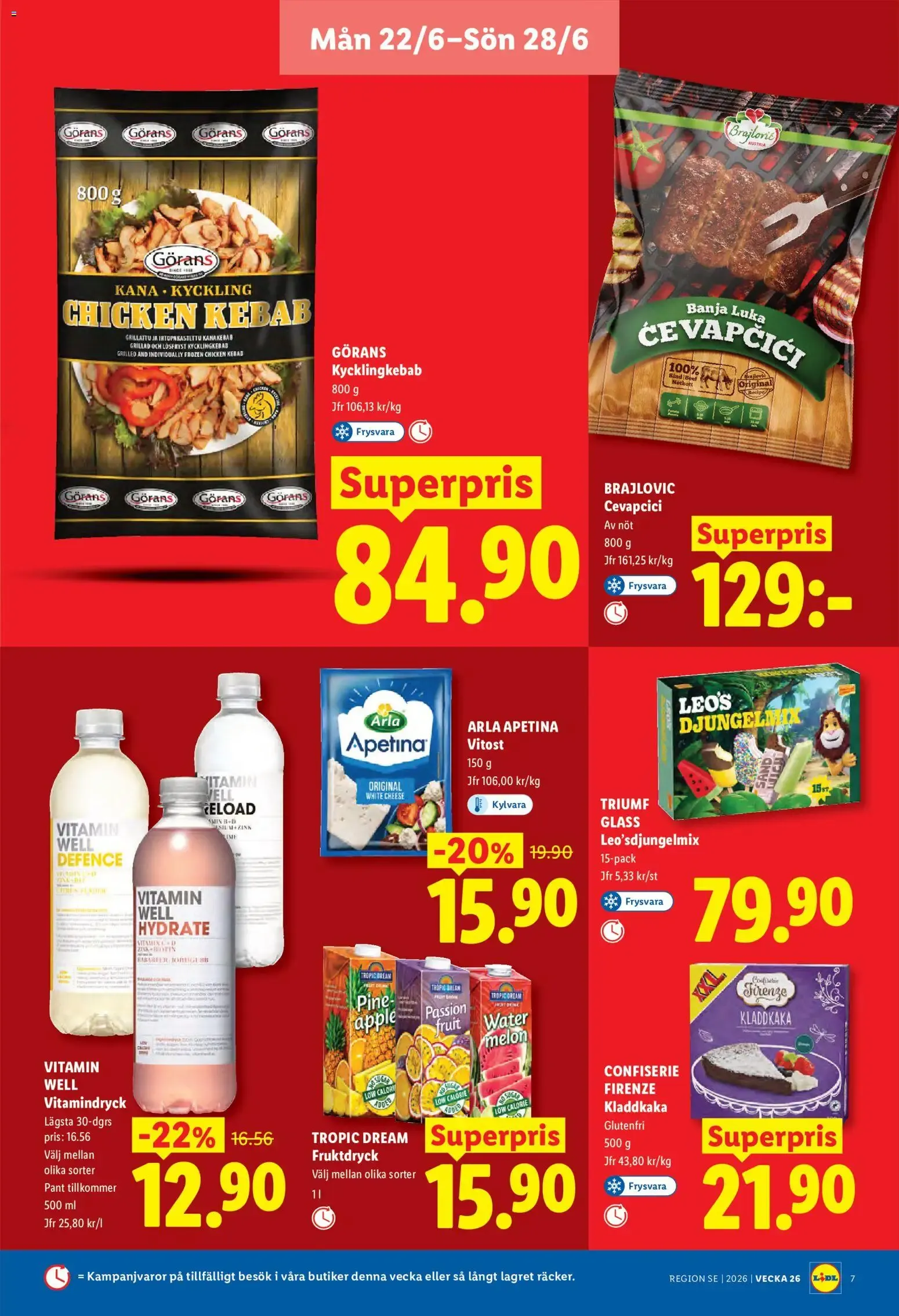 Lidl: Veckans erbjudanden 22/6-28/6 från 22 juni till 28 juni 2026 - Reklamblad sidor 7