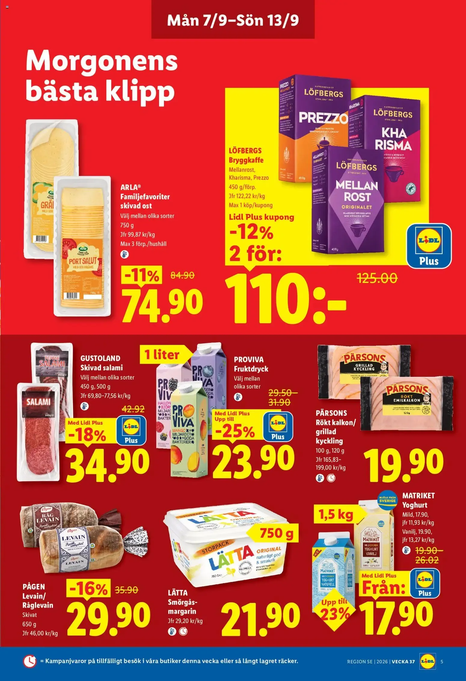 Lidl erbjudanden från 07/09/2026 - 13/09/2026 > Reklamblad nuvarande rabatter från 7 september till 13 september 2026 - Reklamblad sidor 5