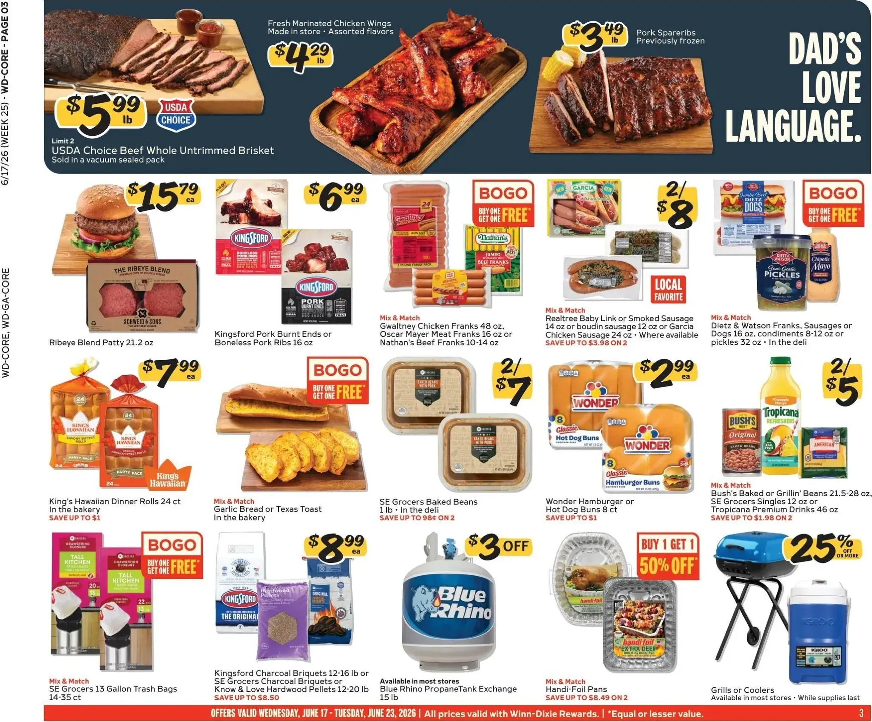 Weekly ad Current Winn-Dixie leaflet valid from Wednesday 06/17/2026 to Tuesday 06/23/2026 from June 17 to June 23 2026 - Page 3