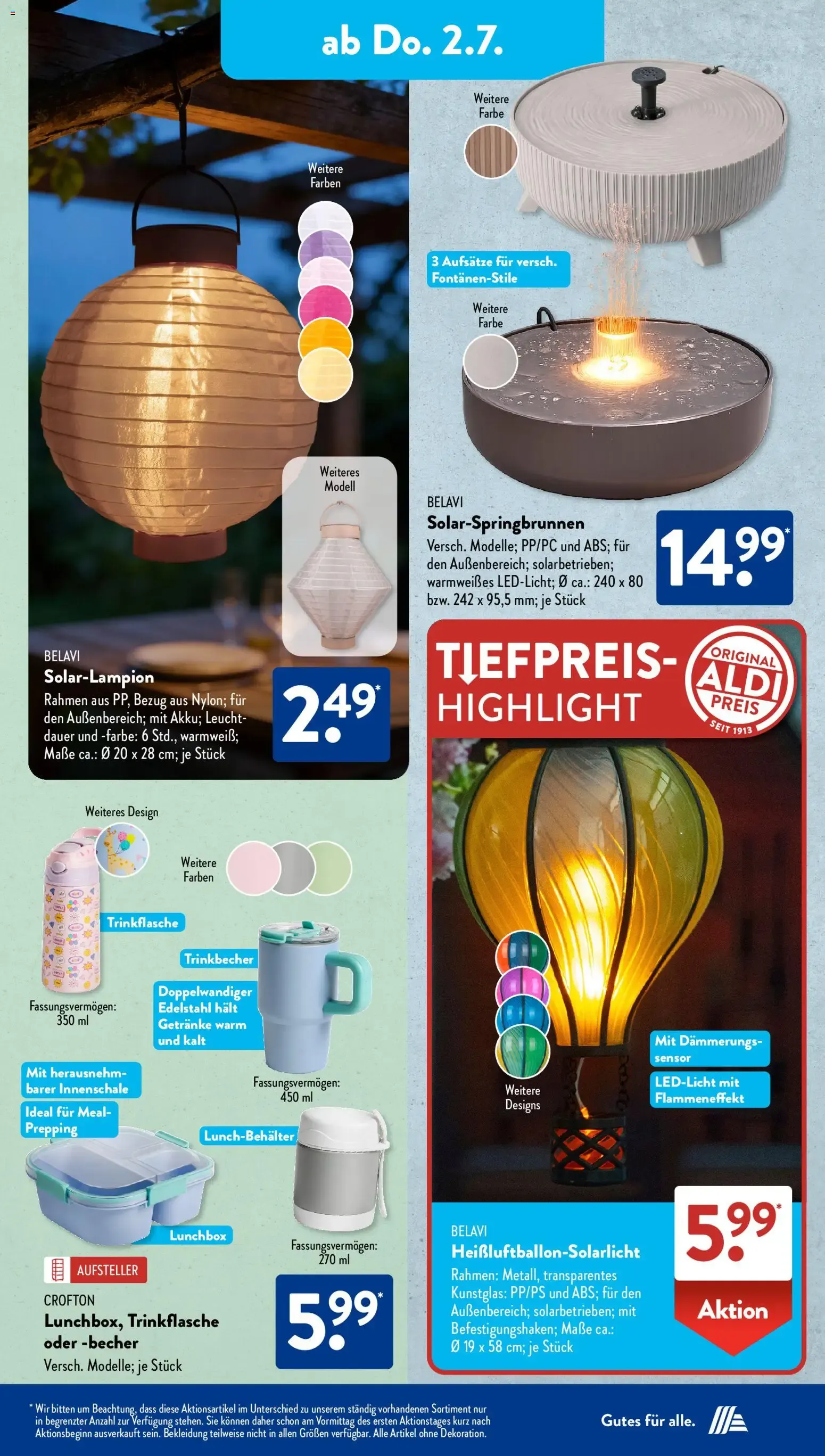Aldi Süd Tiefpreis-Highlight von 29. Juni bis 4. Juli 2026 - Prospekt seite 18