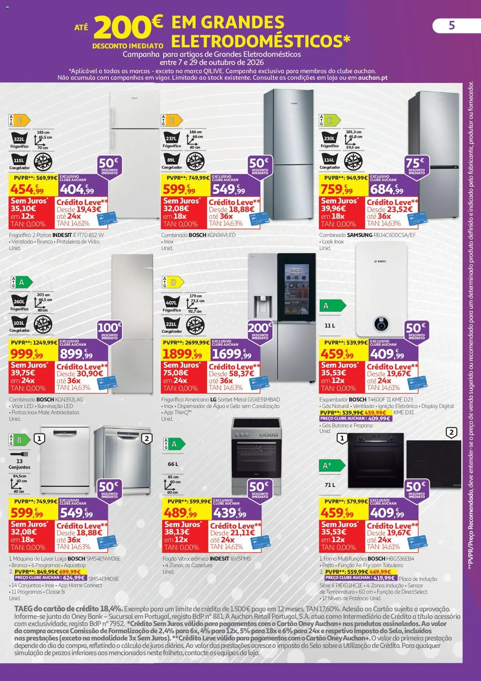 Folheto Auchan folheto Conforto para toda a família » de 07/10/2026 - 31/10/2026 de 7 de outubro até 31 de outubro 2026 - Pagina 5