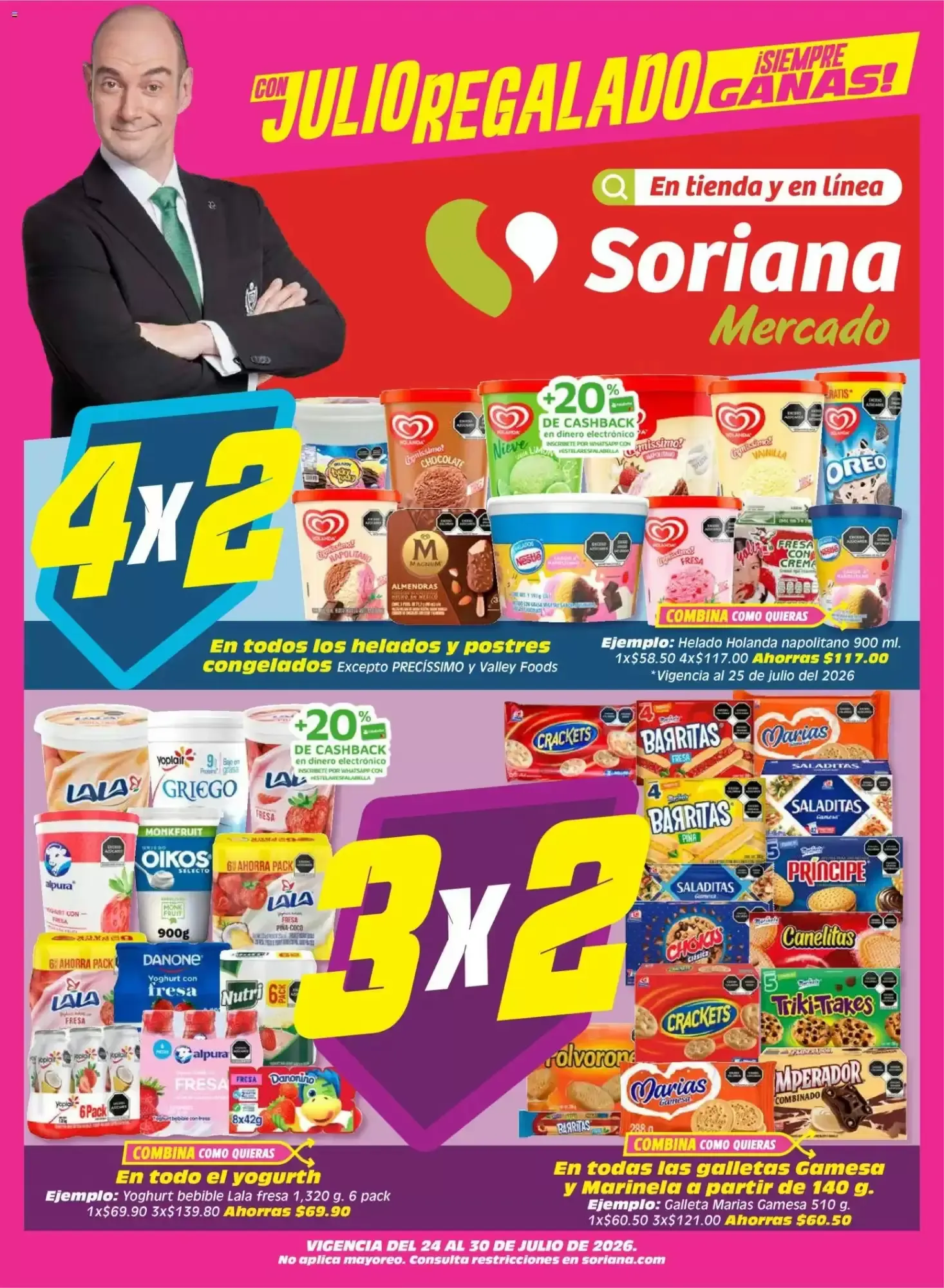 Catálogo de Soriana Mercado - Julio Regalado 24 de julio al 30 de julio 2026 - Pagina 1